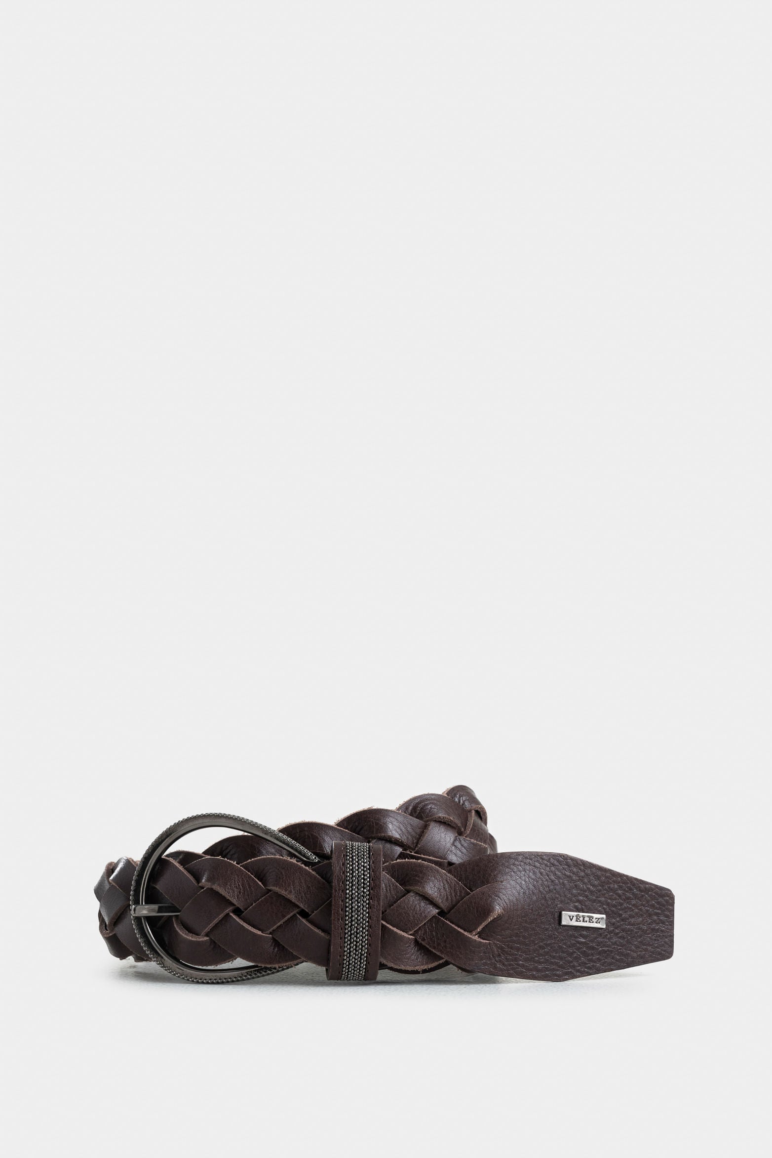Papyrus Leather Belt with Milgrain Details for Women