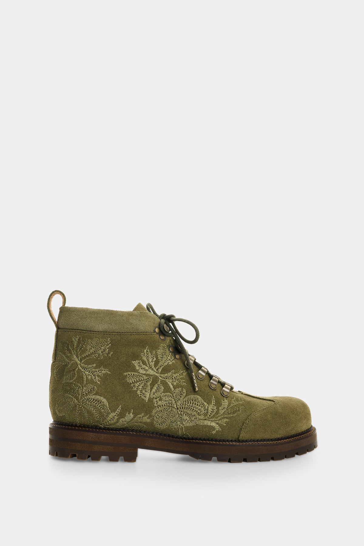 Men's Nacar Embroidered Split Leather Boots