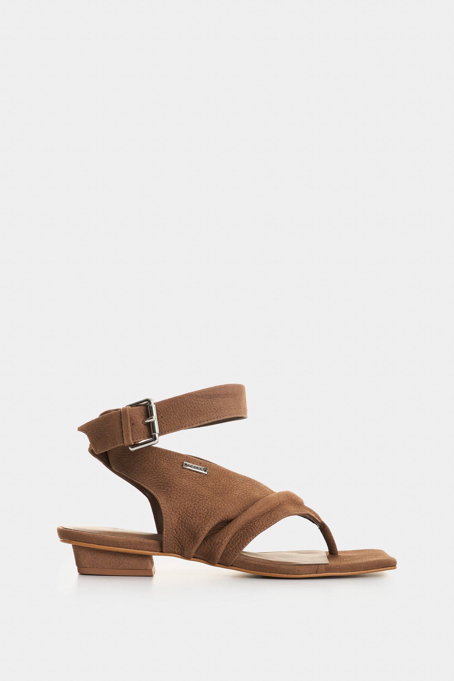 Leather Heeled Sandals for Women Ocean