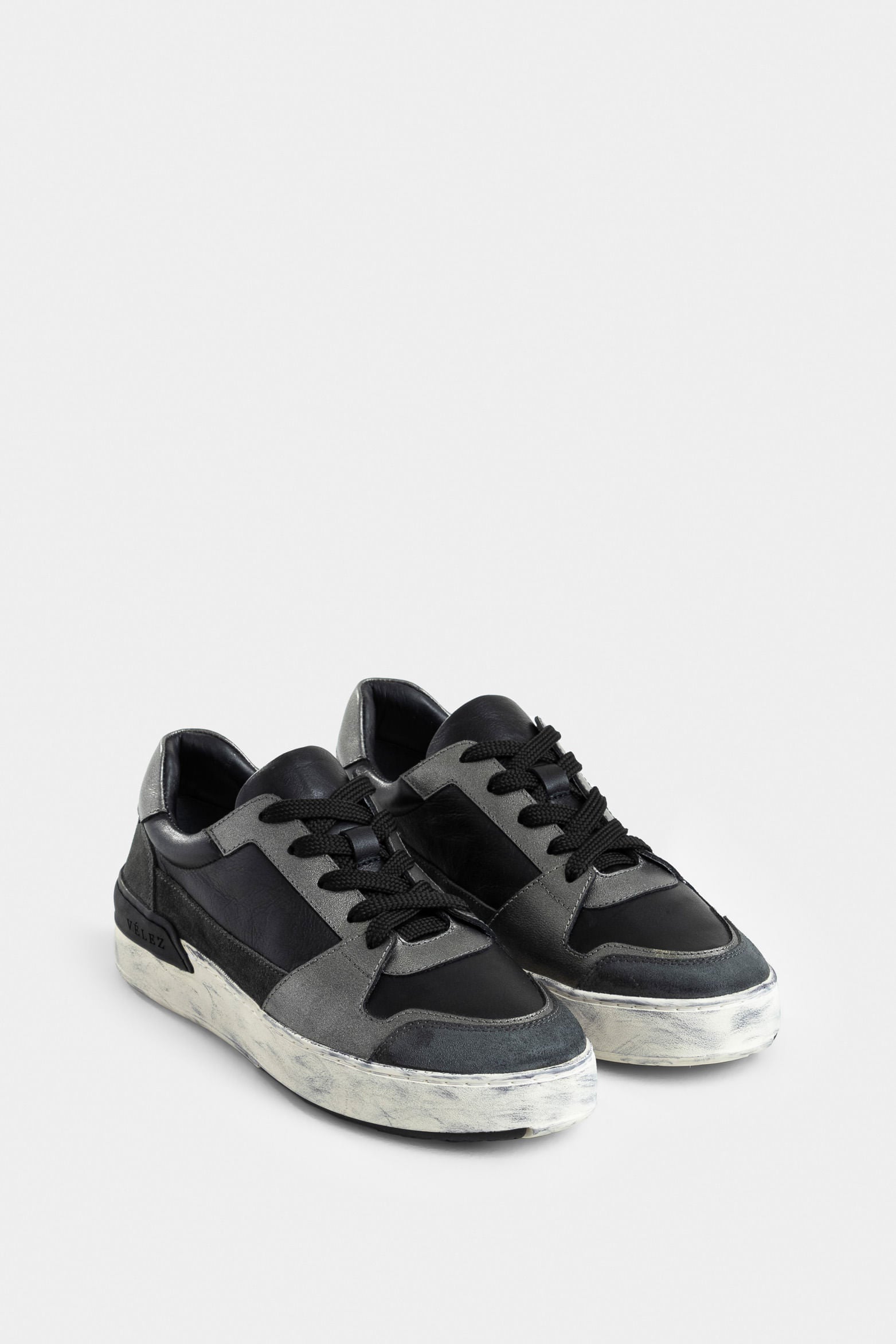 Umbra Box Leather Sneakers for Women with Foil Detail