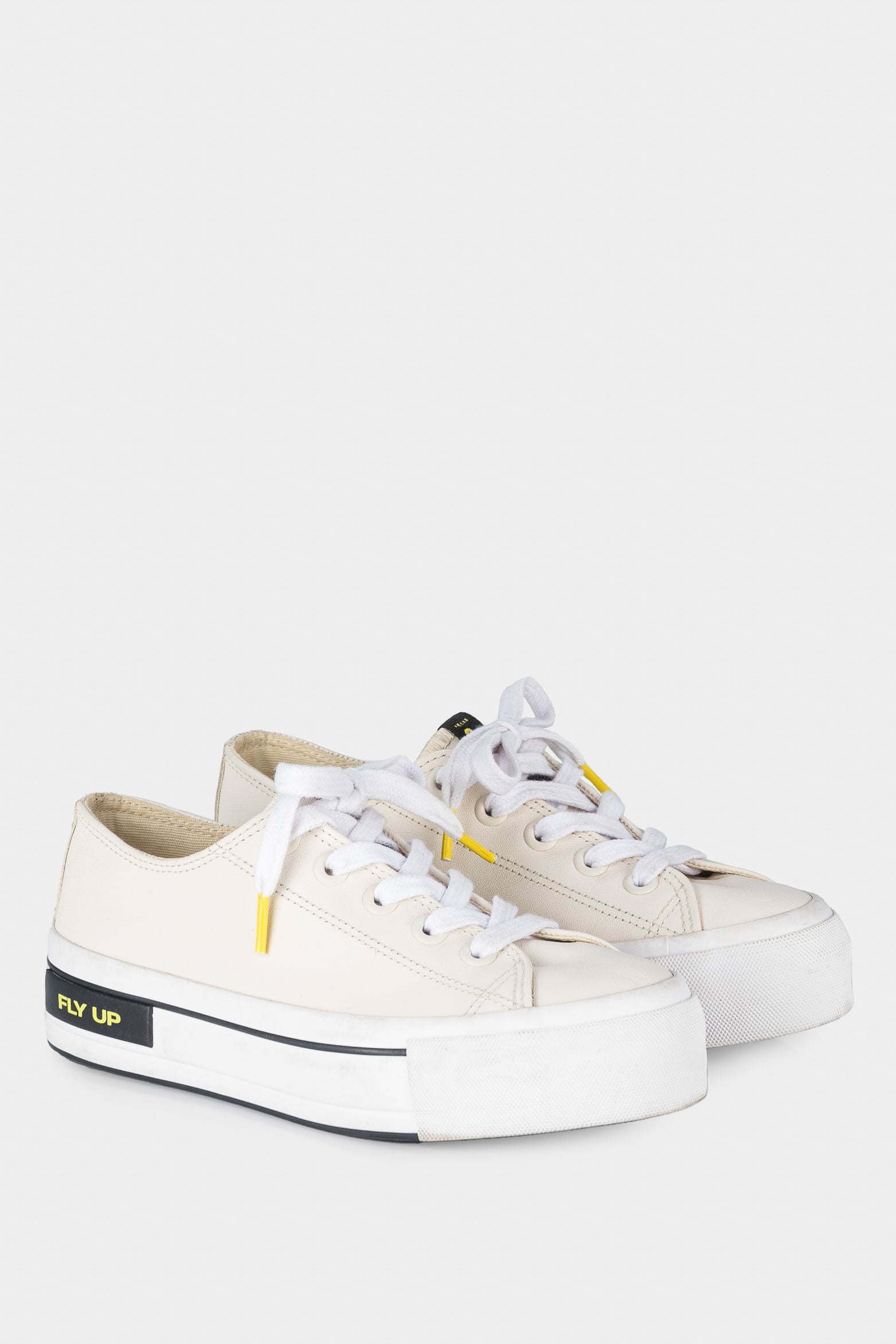 Women’s Nepal Sneakers in White Leather with Color Accents