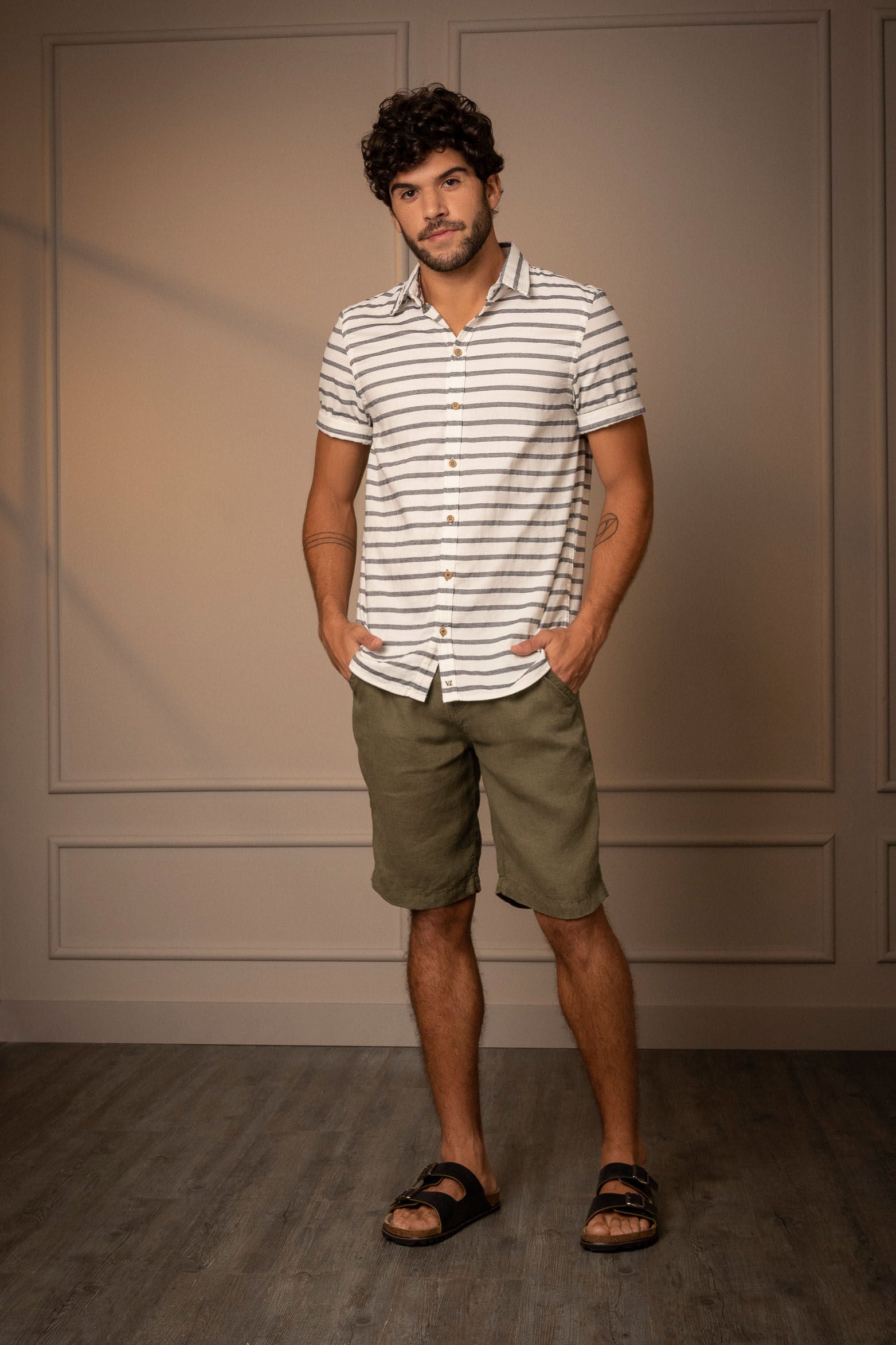 Green Bermuda Shorts