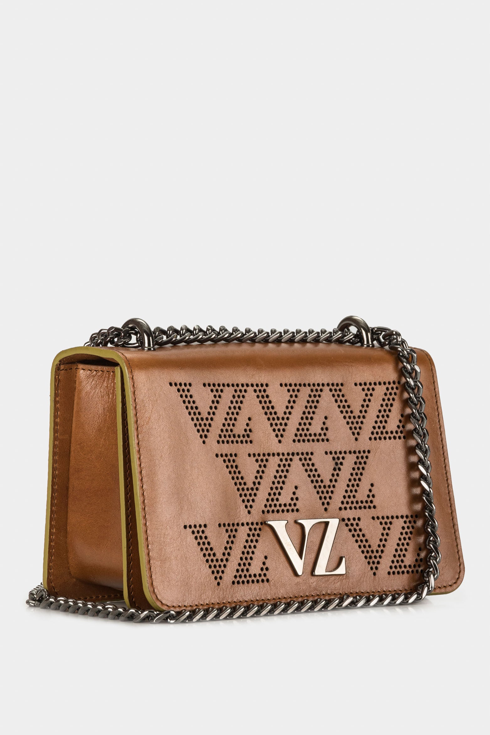 Women’s Onyx Leather Crossbody with VZ Monogram