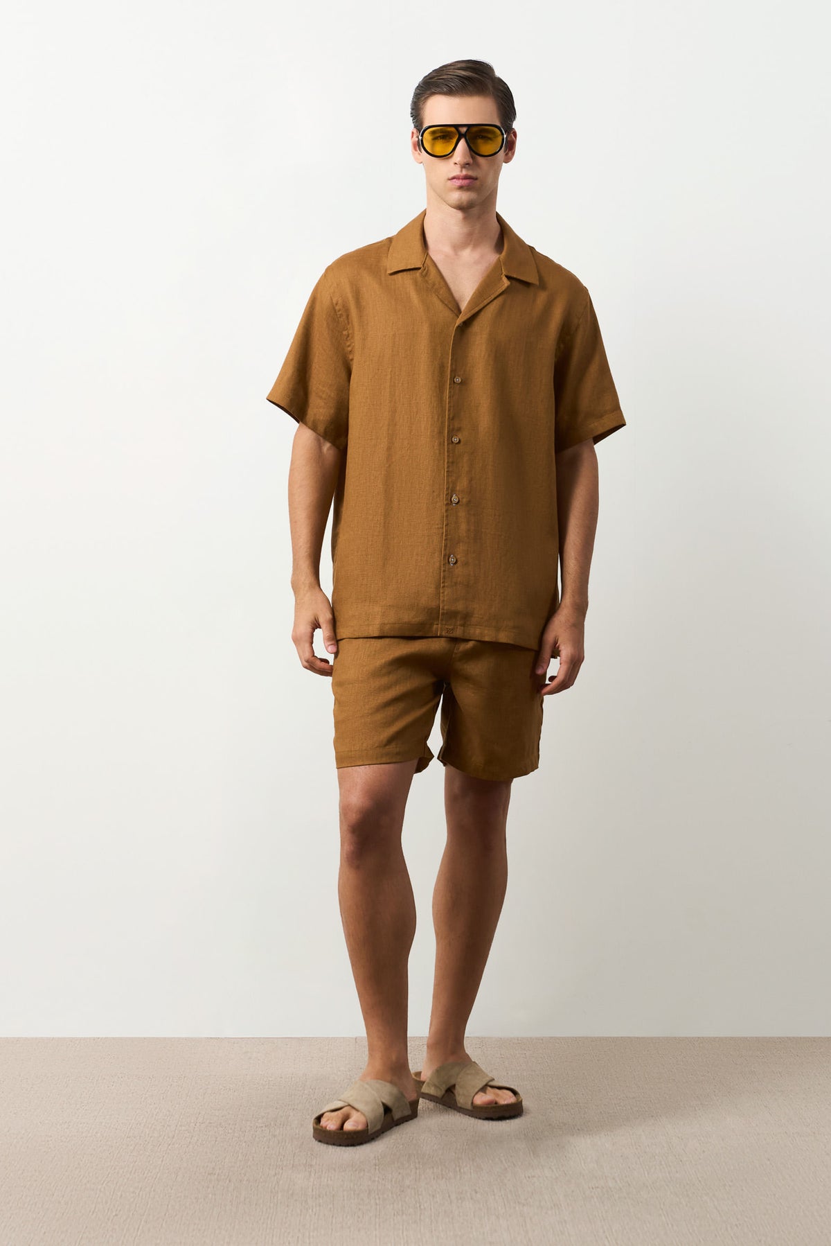 Men's Málaga Short Sleeve Linen Shirt