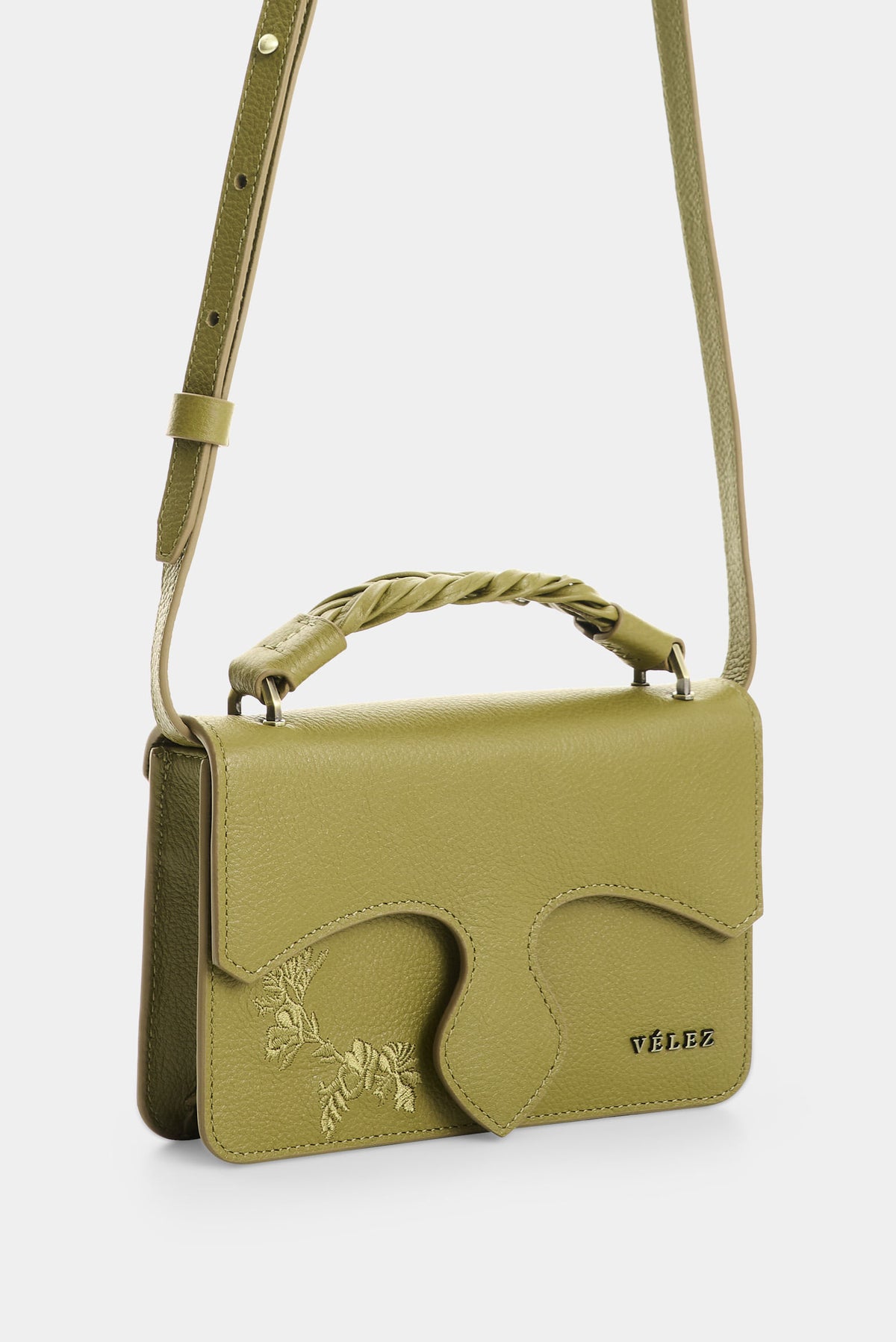 Mini Garniel leather crossbody bag for women