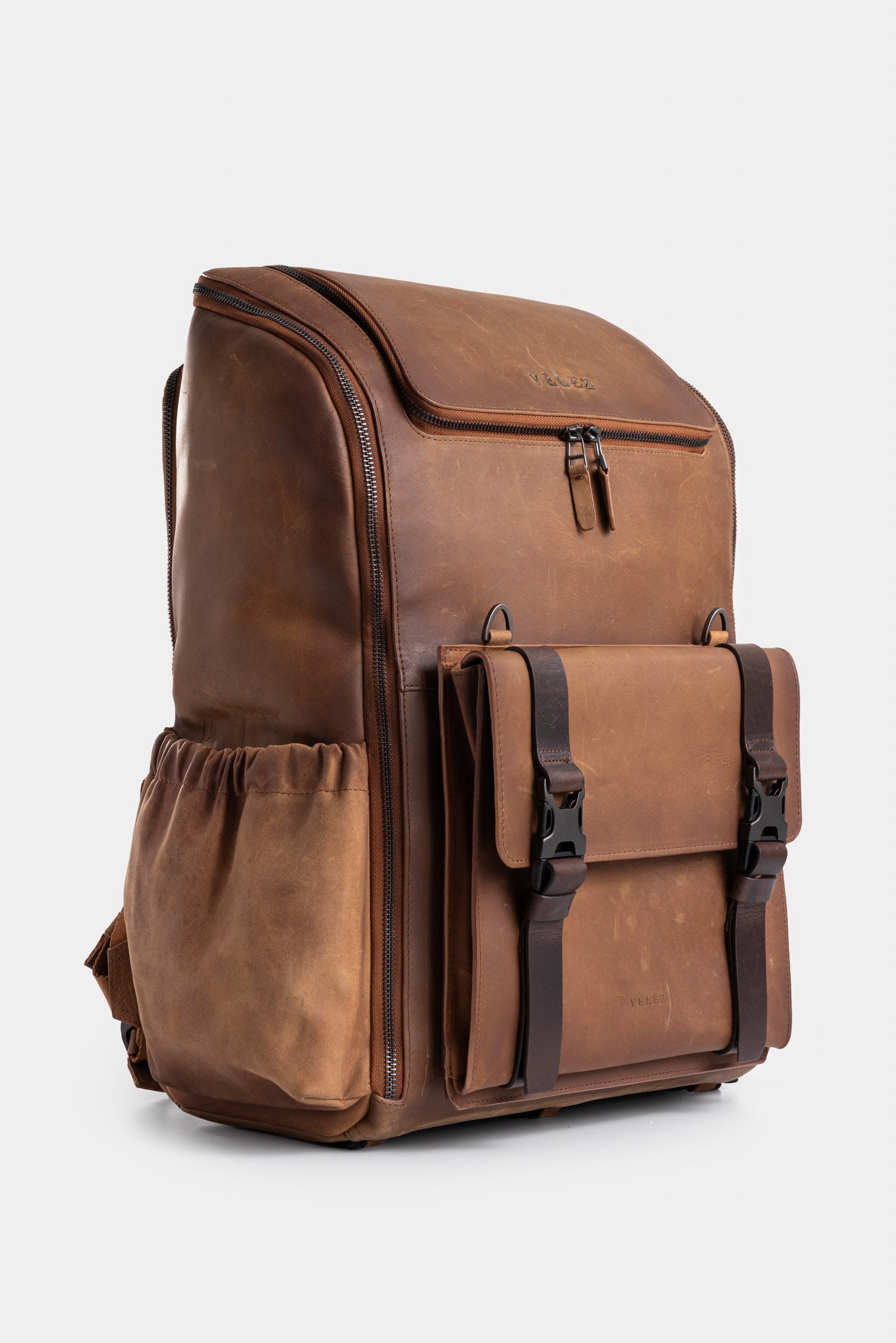 Nomad Leather Backpack for Men, Multifunctional