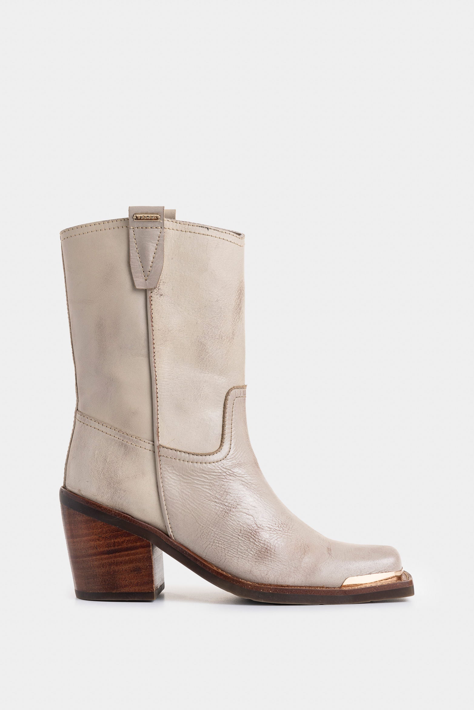 Rosa Brush Off Leather Ankle Boots for Women with Square Toe