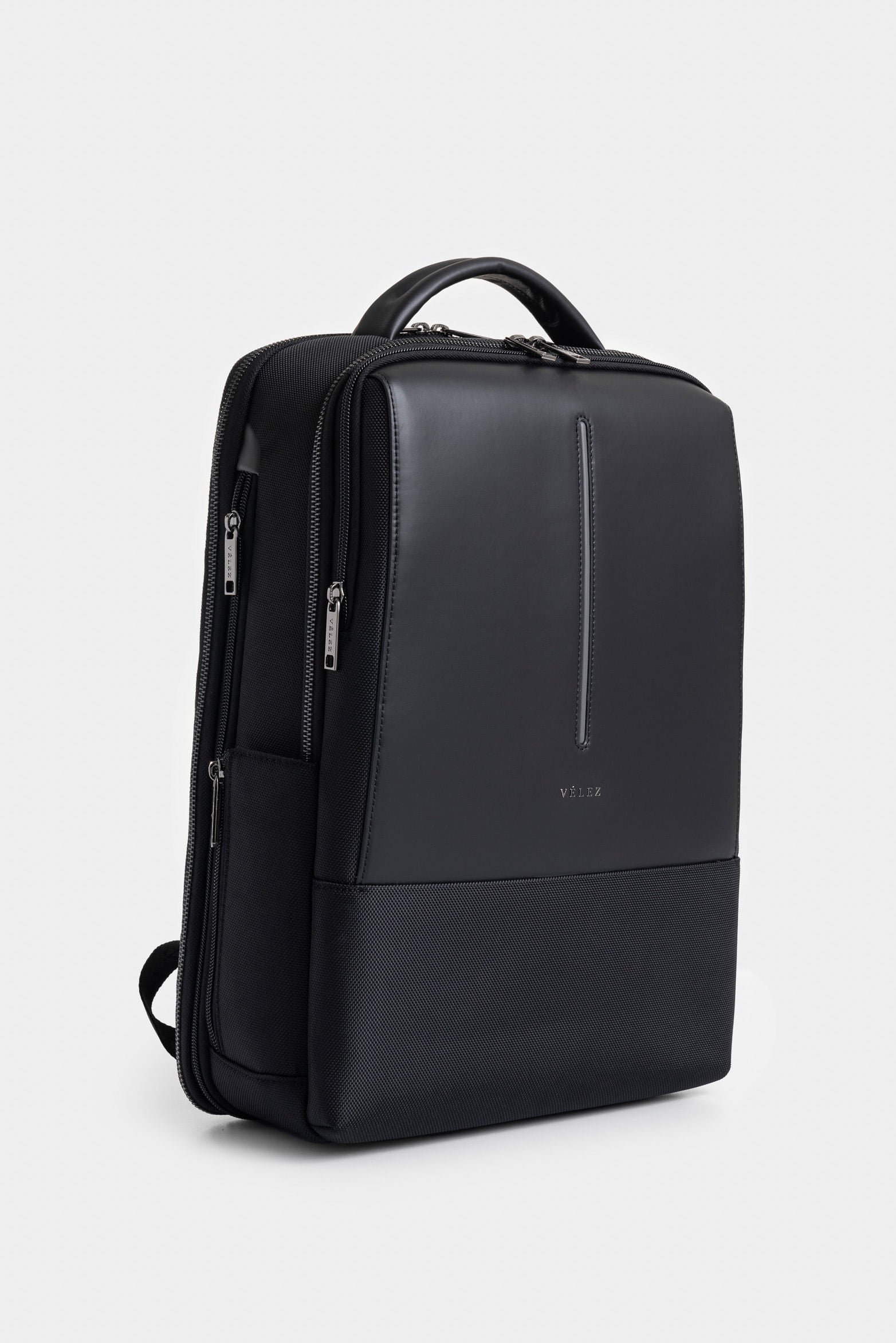 Oasis Canvas and Leather Backpack for Men with Color Accent