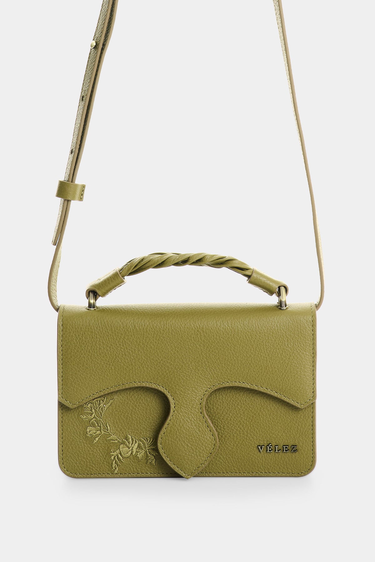 Mini Garniel leather crossbody bag for women