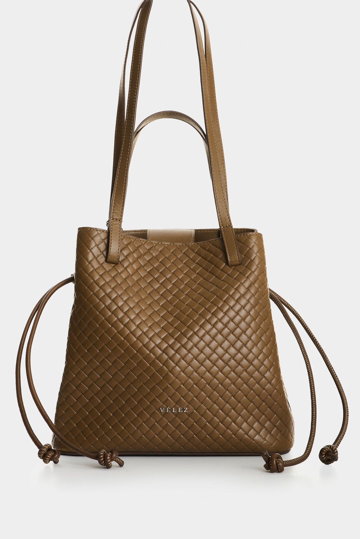 Women's Santa Clara Embossed Leather Bowling Bag
