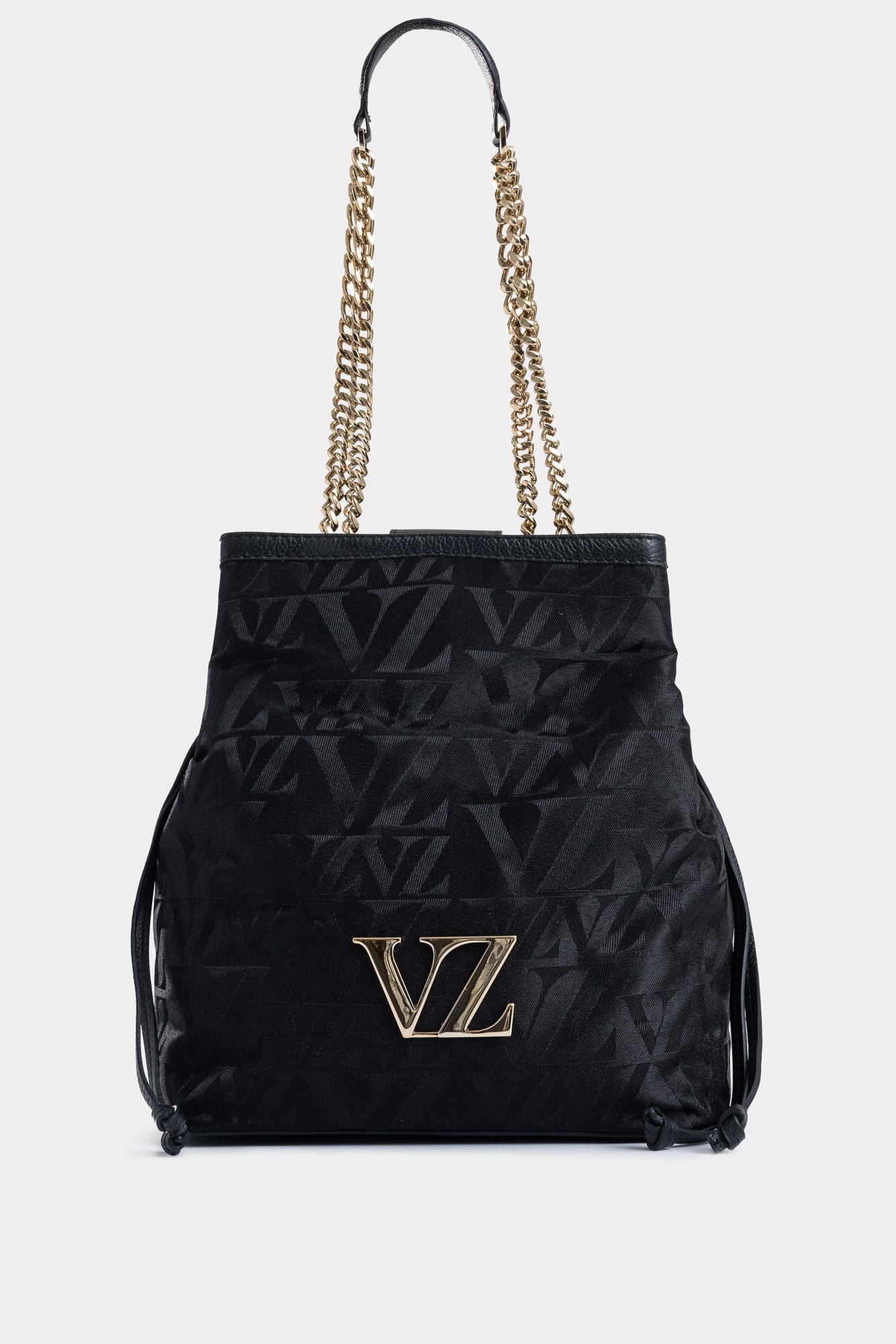 Sakai Leather and Canvas Monogram Shopping Bag for Women