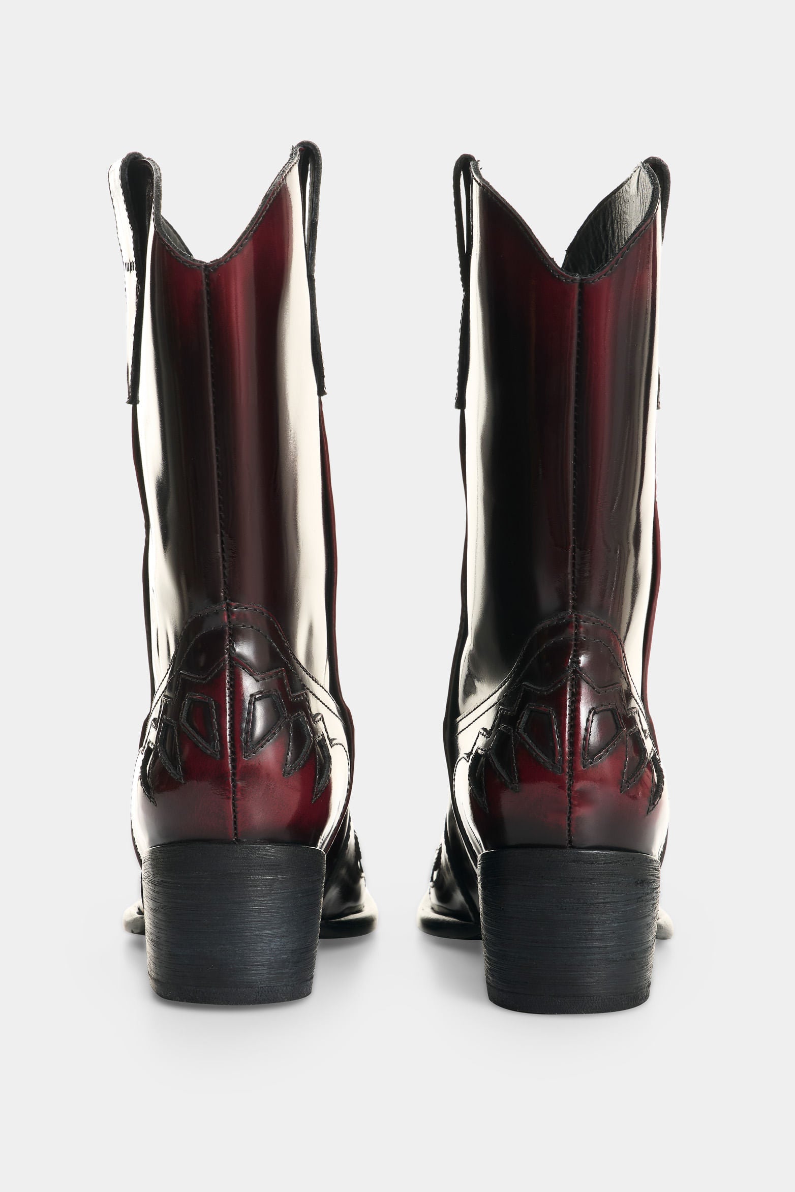 Leather western boot for women Dino