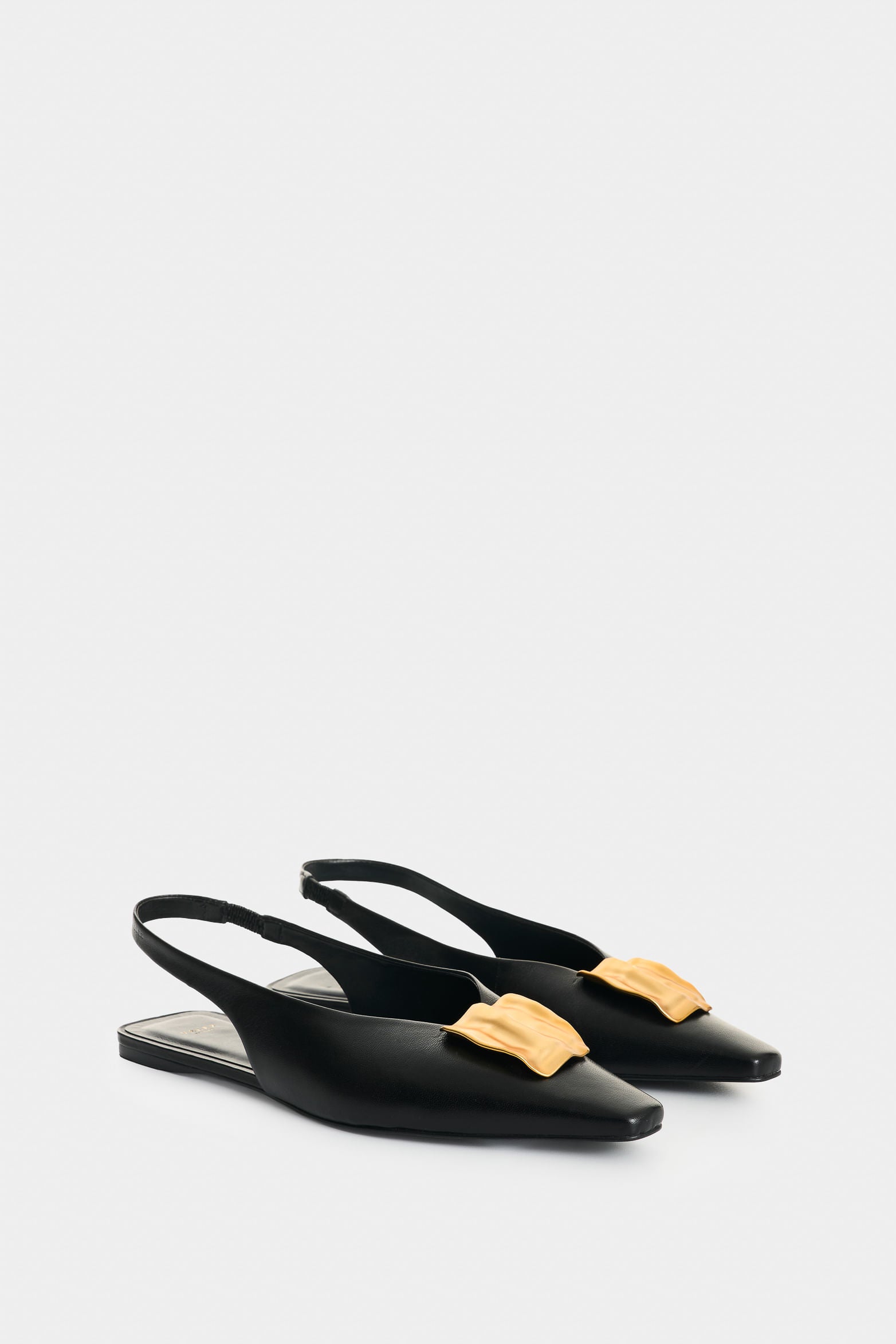 Leather ballet flat for women Terral