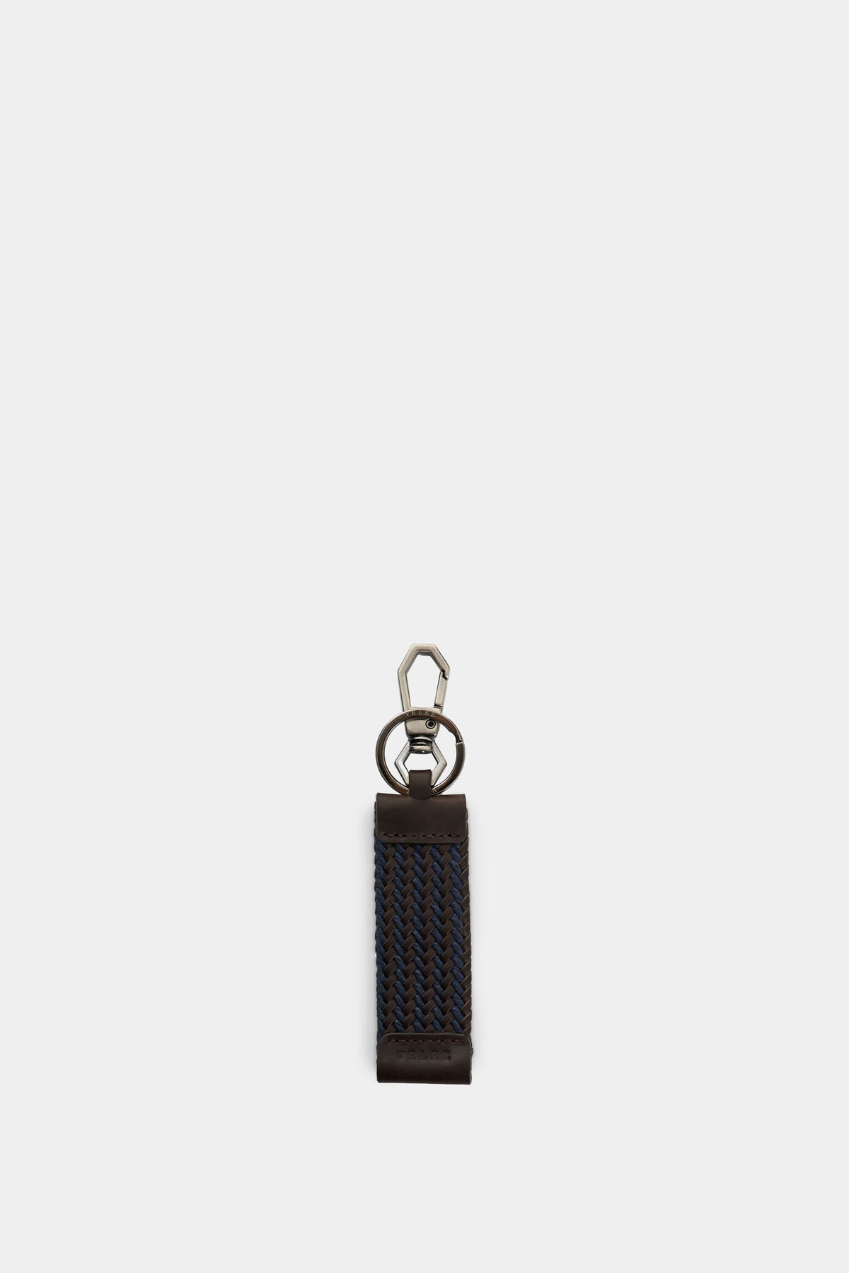 Men's Bruma Braided Leather Keychain