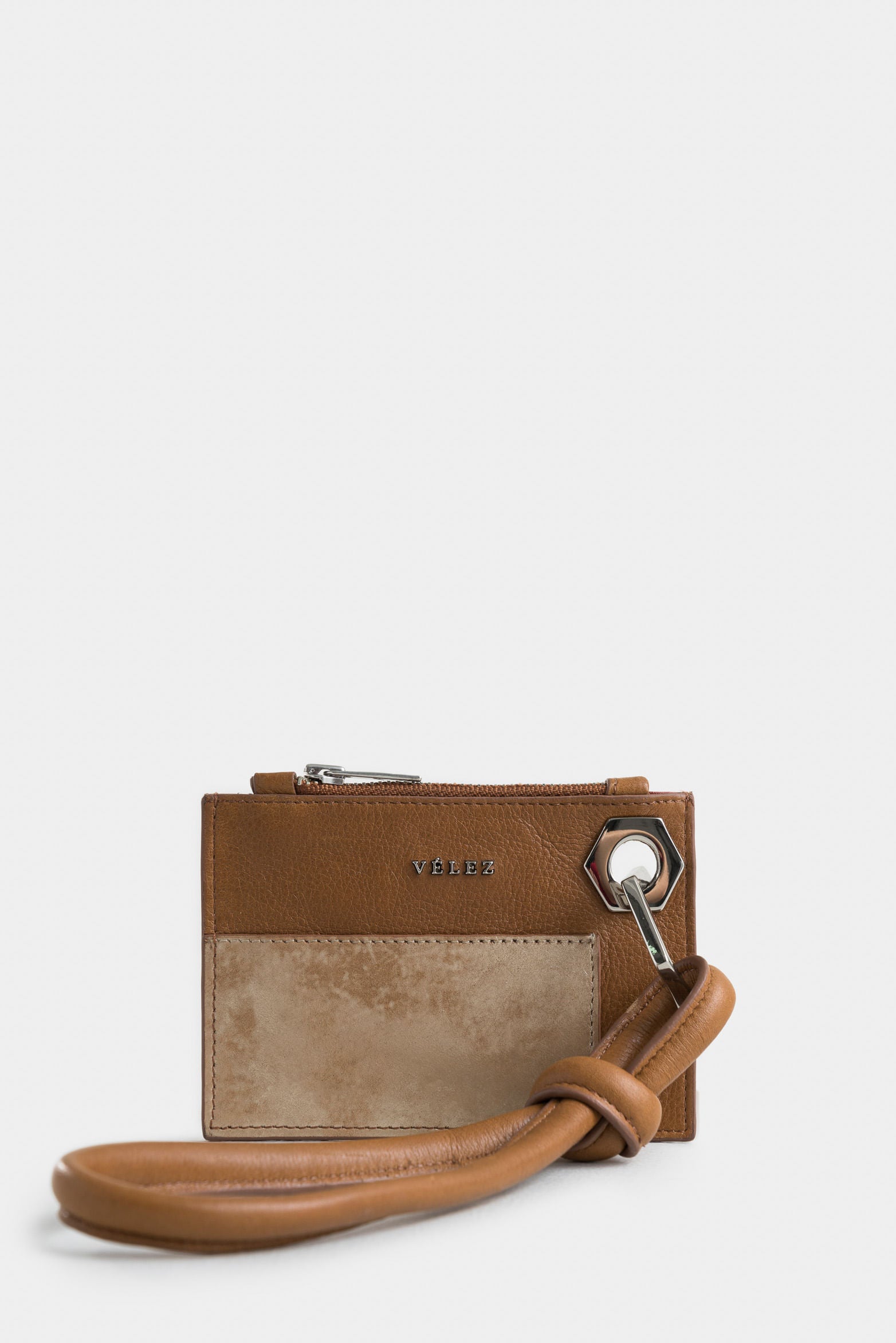 Elaine Leather Document Holder with Removable Handle for Women