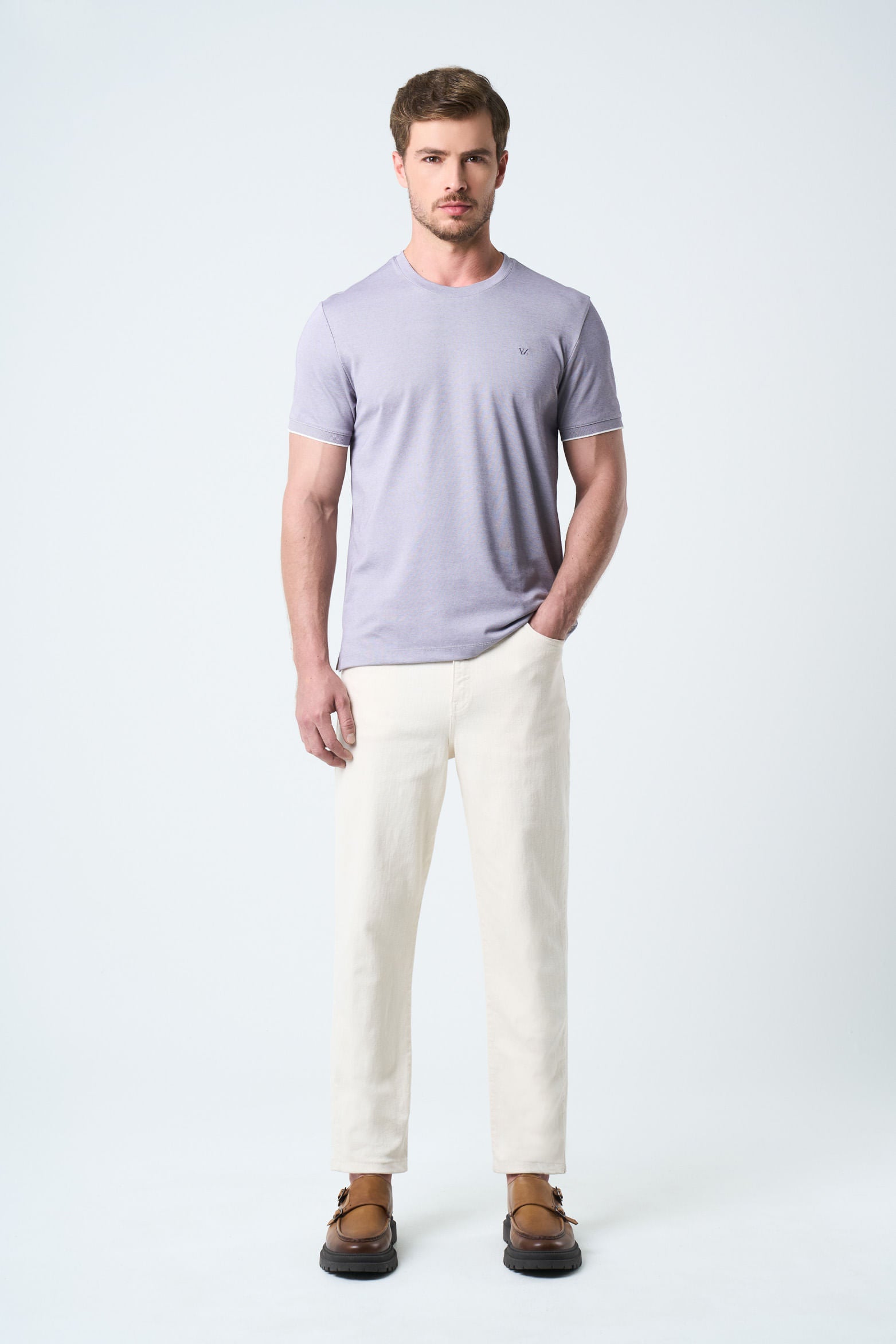 Arizona Micropima T-Shirt for Men Semi-Fitted