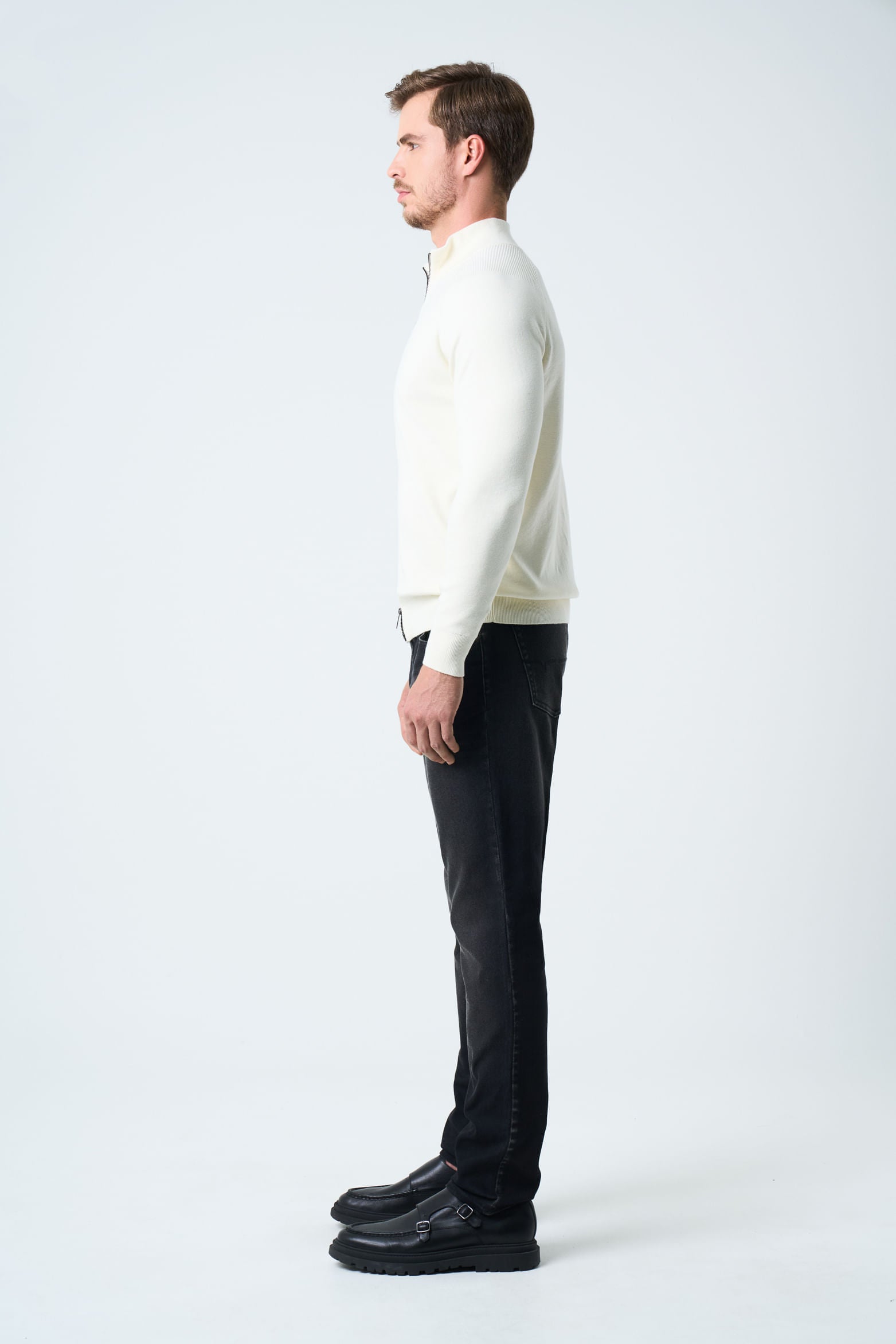 Misuri knitted high-neck sweater for men