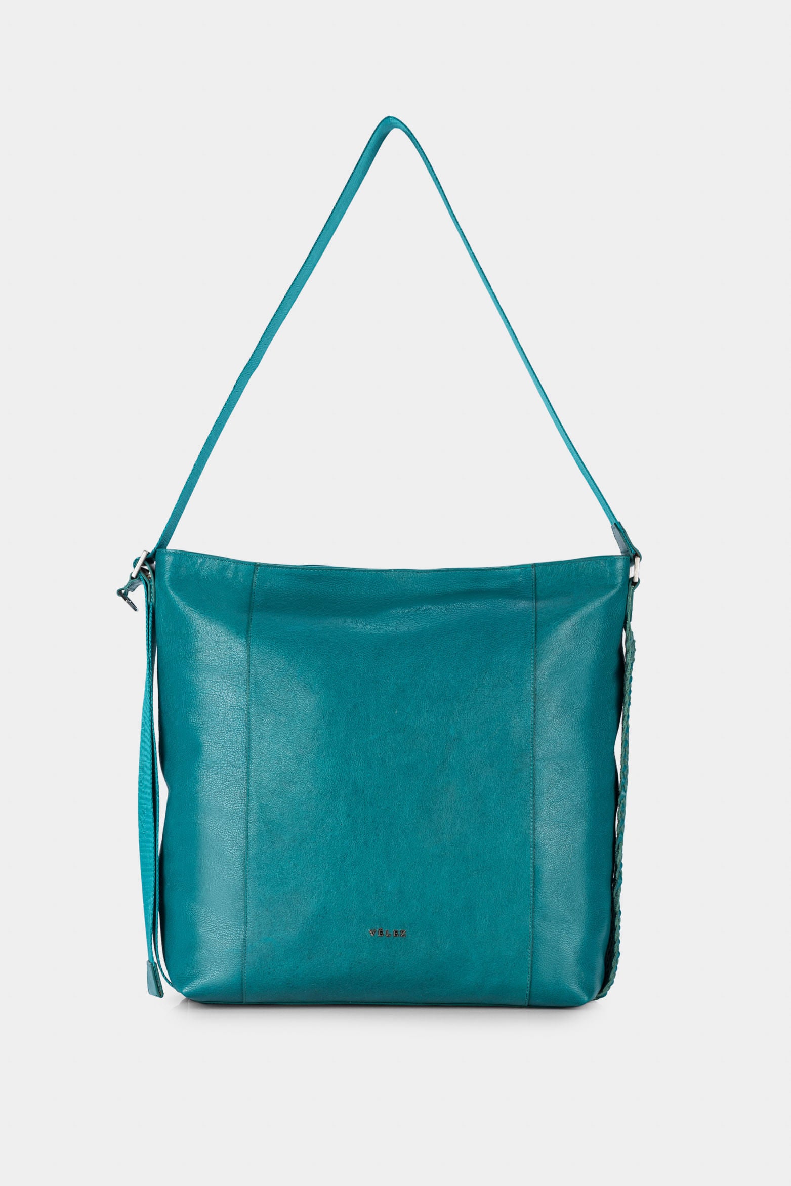 Women’s Venus Shopper Handbags in Leather with Woven Side Detail