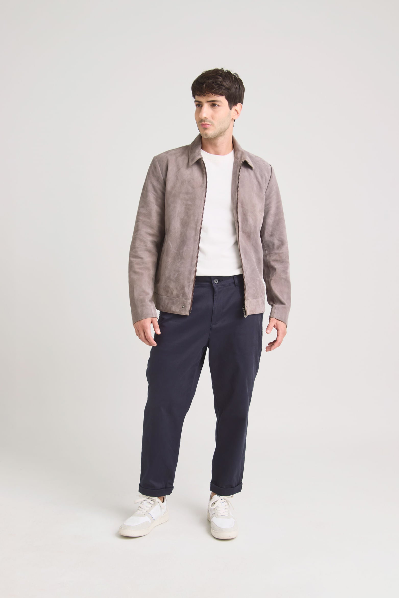 Trivoli Suede Leather Jacket Slim Fit