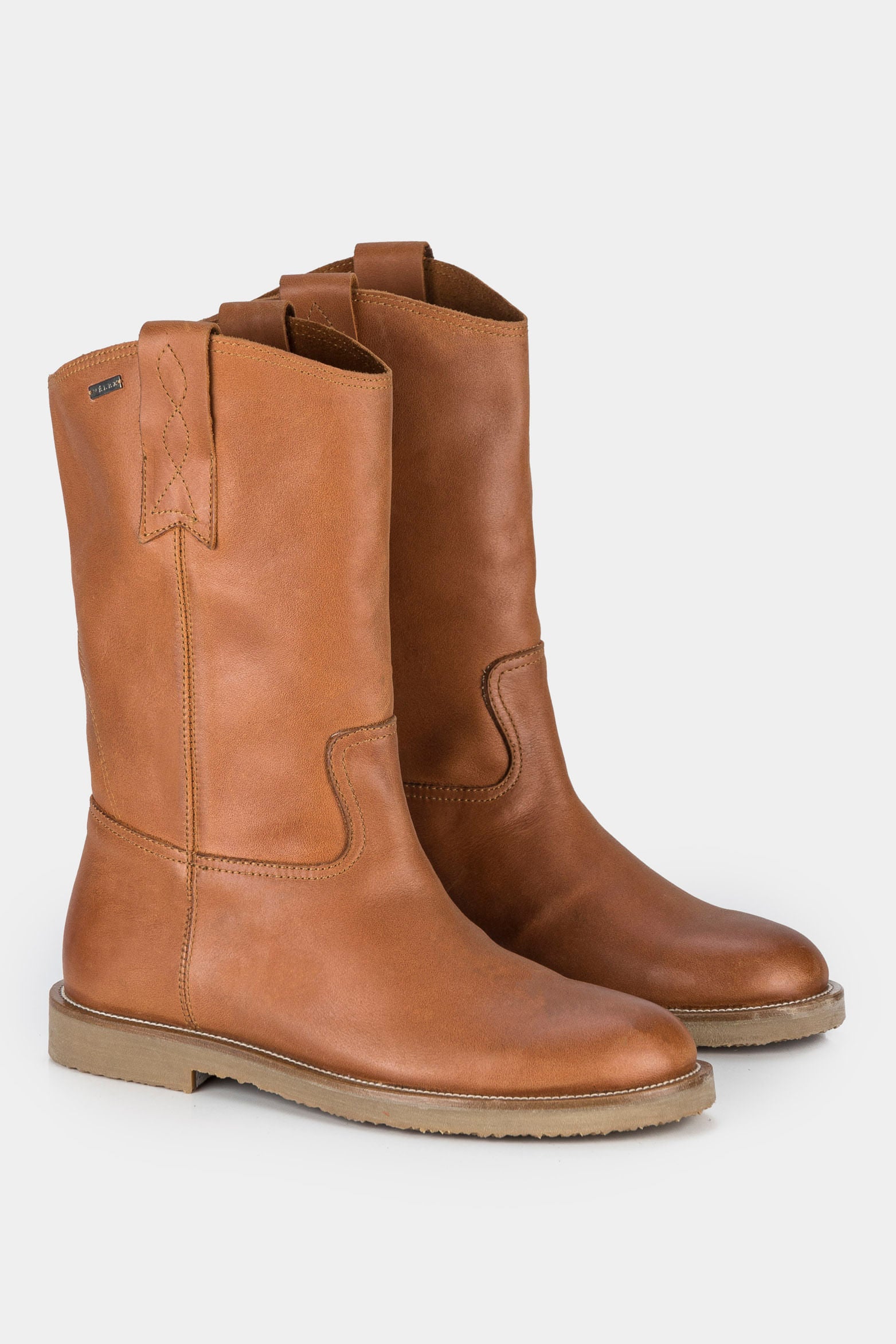 Women’s Arezzo Leather Ankle Boots with Decorative Embroidery