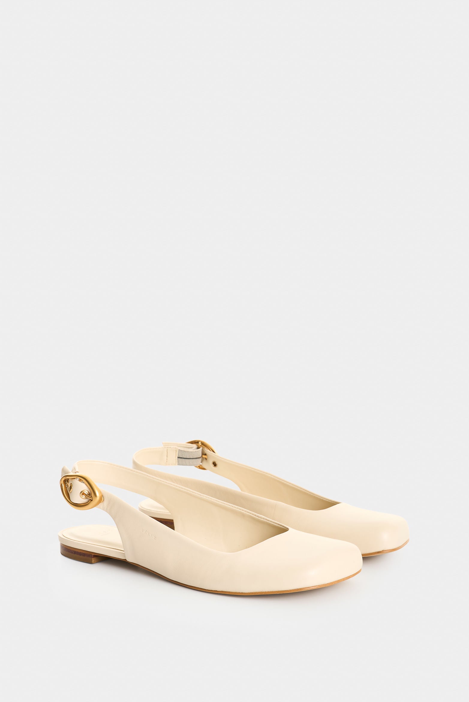 Leather ballet flat for women Aura