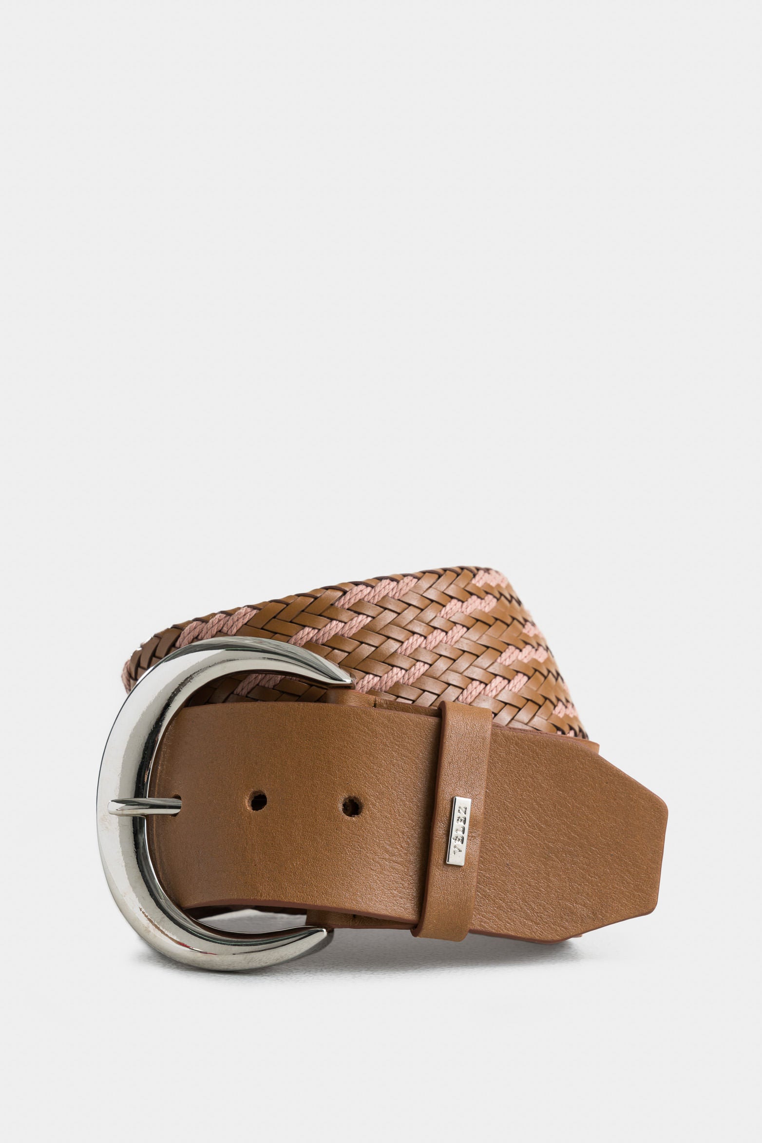 Regular Aurora Leather Belt for Women, Braided Detail
