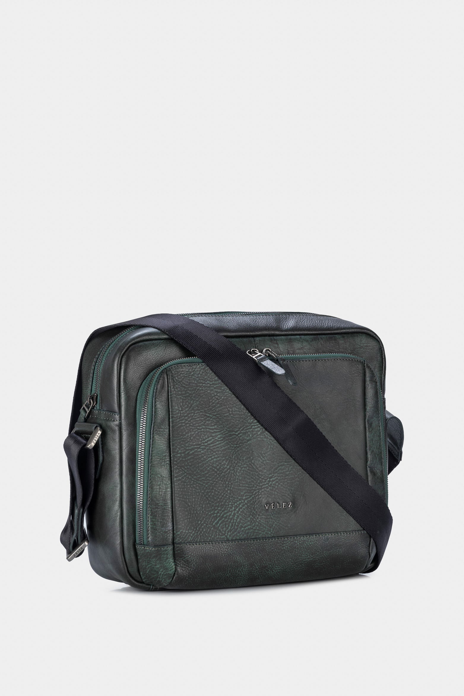 Men’s Imperial Leather Shoulder Handbags with Handcrafted Effect