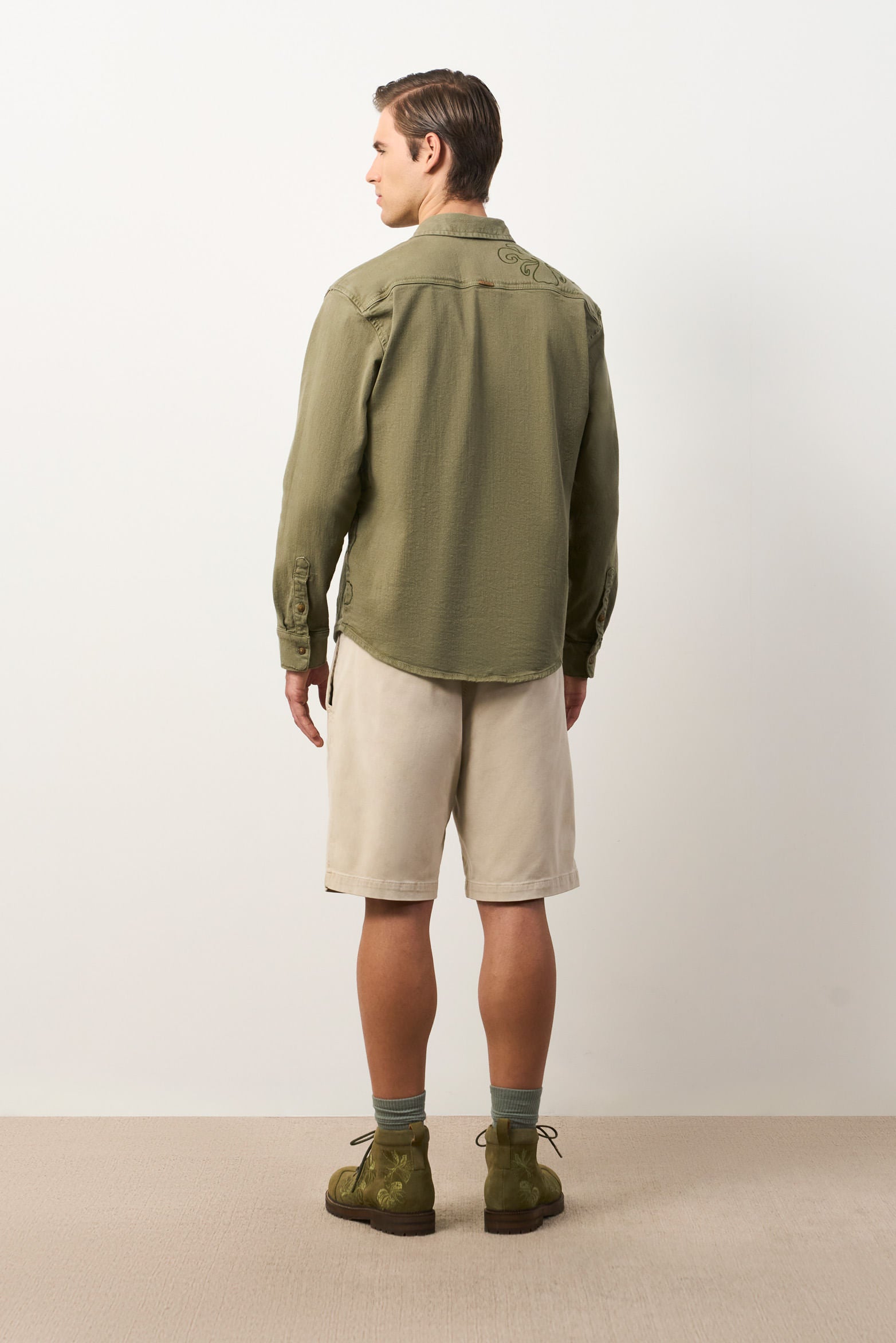 Long-sleeve overshirt for men Isla