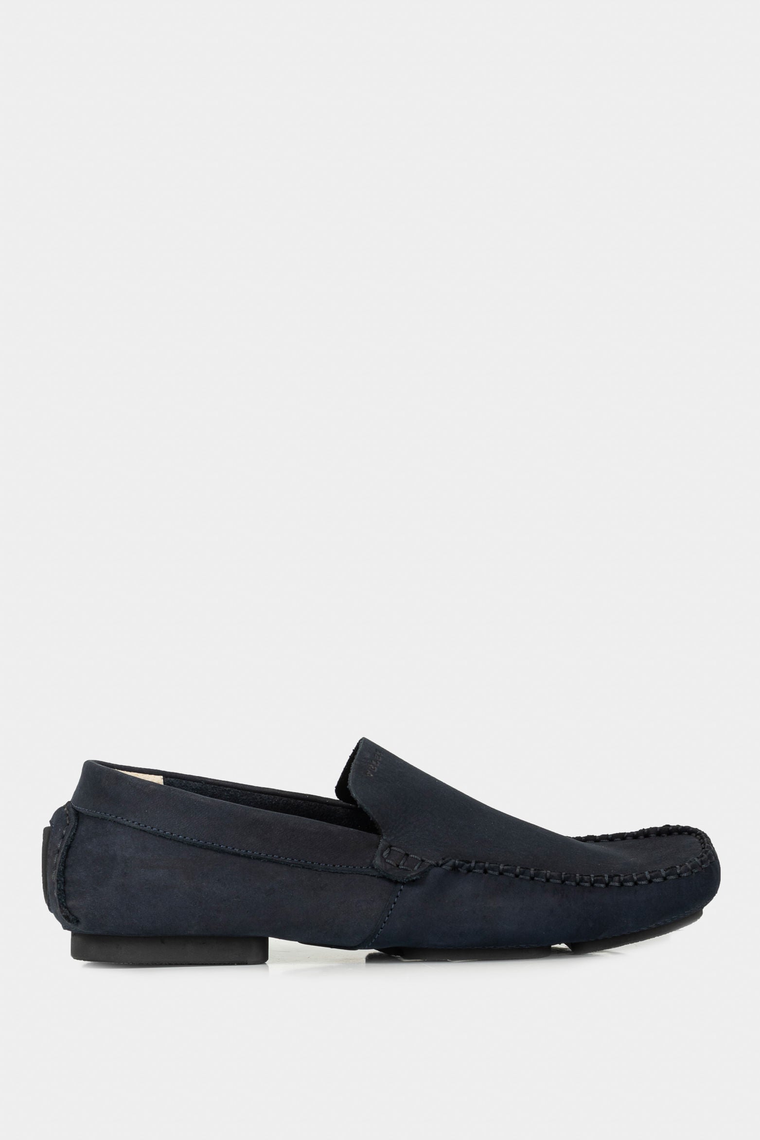 Sport Leather Driver Loafers in Dark Blue