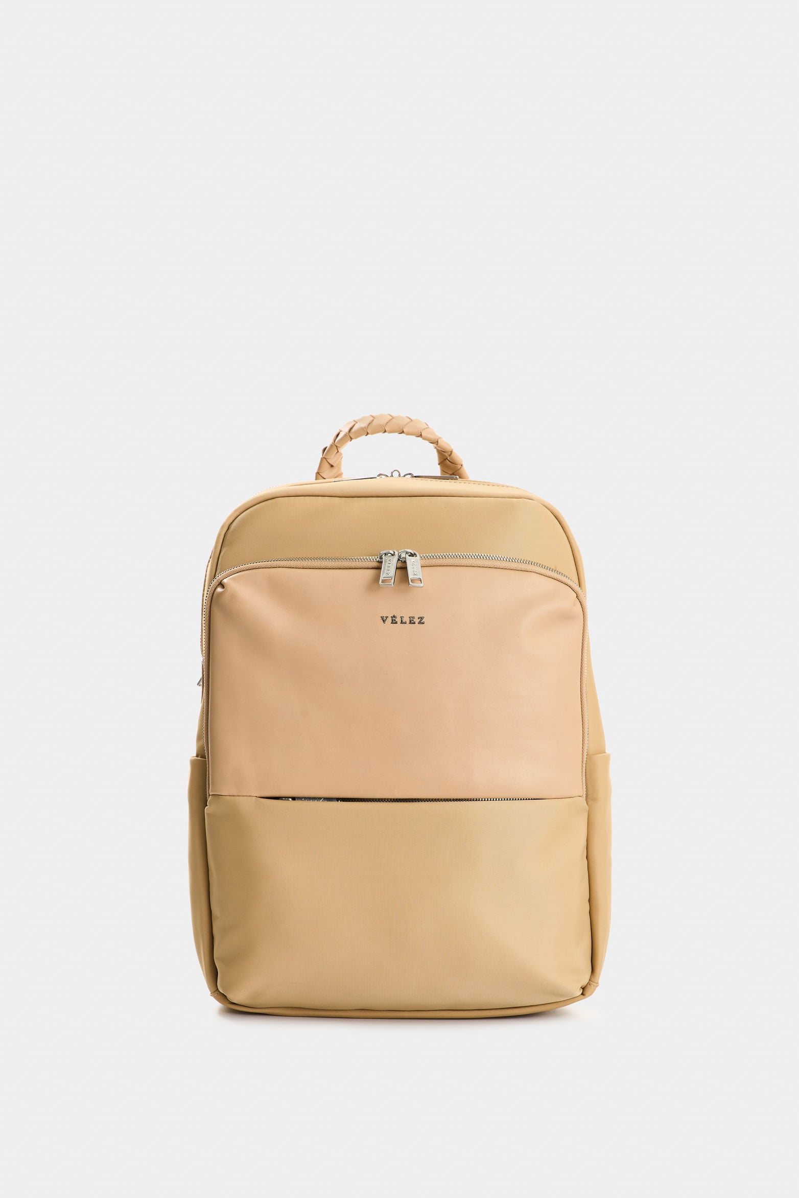 Marfilo Bag in Leather and Nylon for Women with Braided Handle