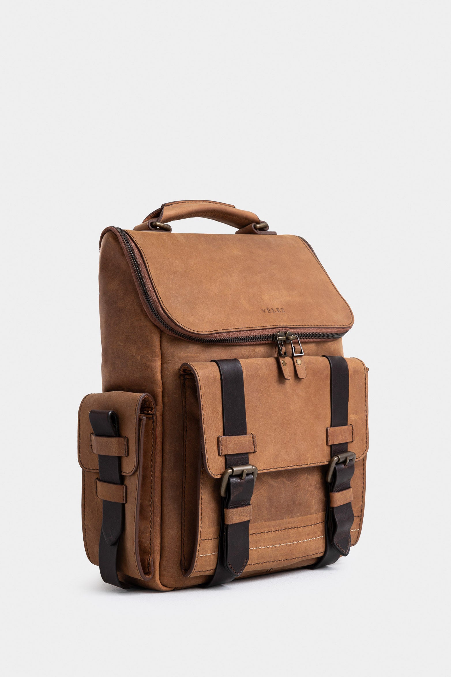 Rioja Backpack in Vintage Honey-Colored Leather