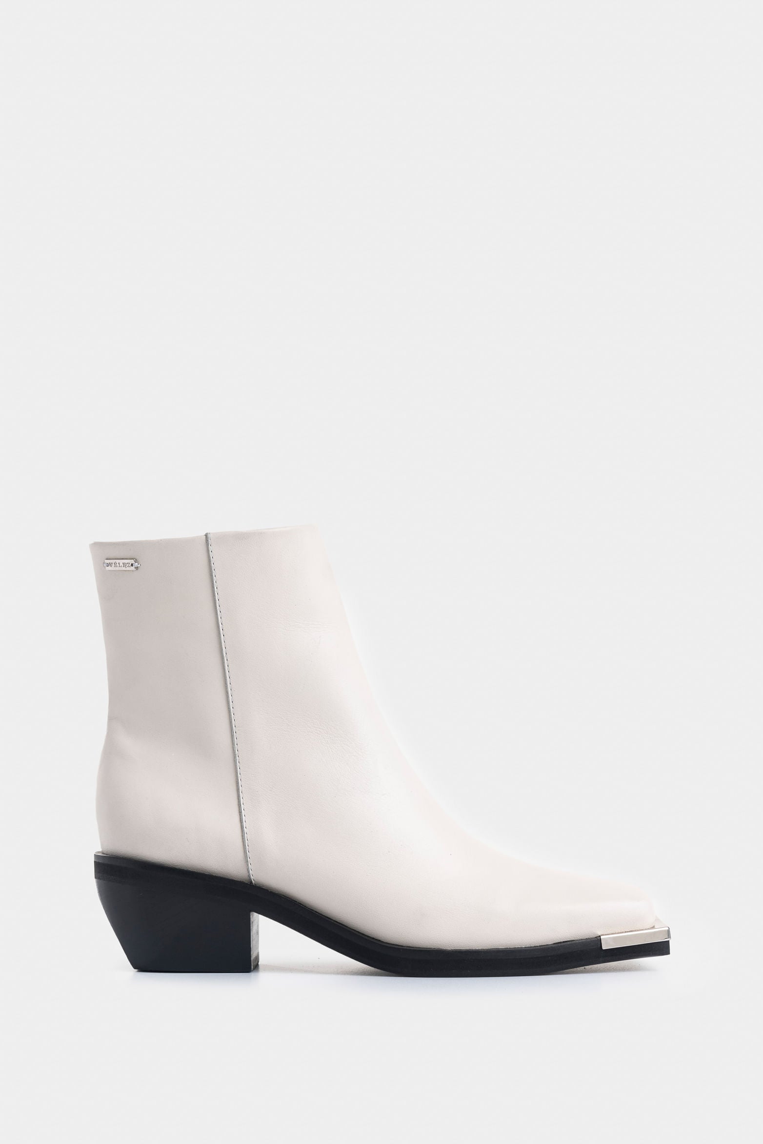 Magena Square-Toe Leather Ankle Boots for Women