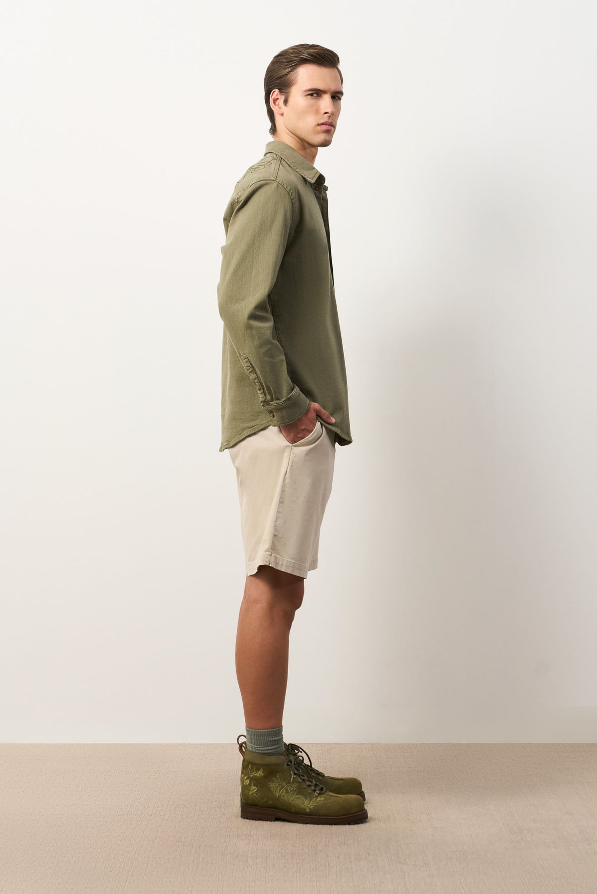 Long-sleeve overshirt for men Isla