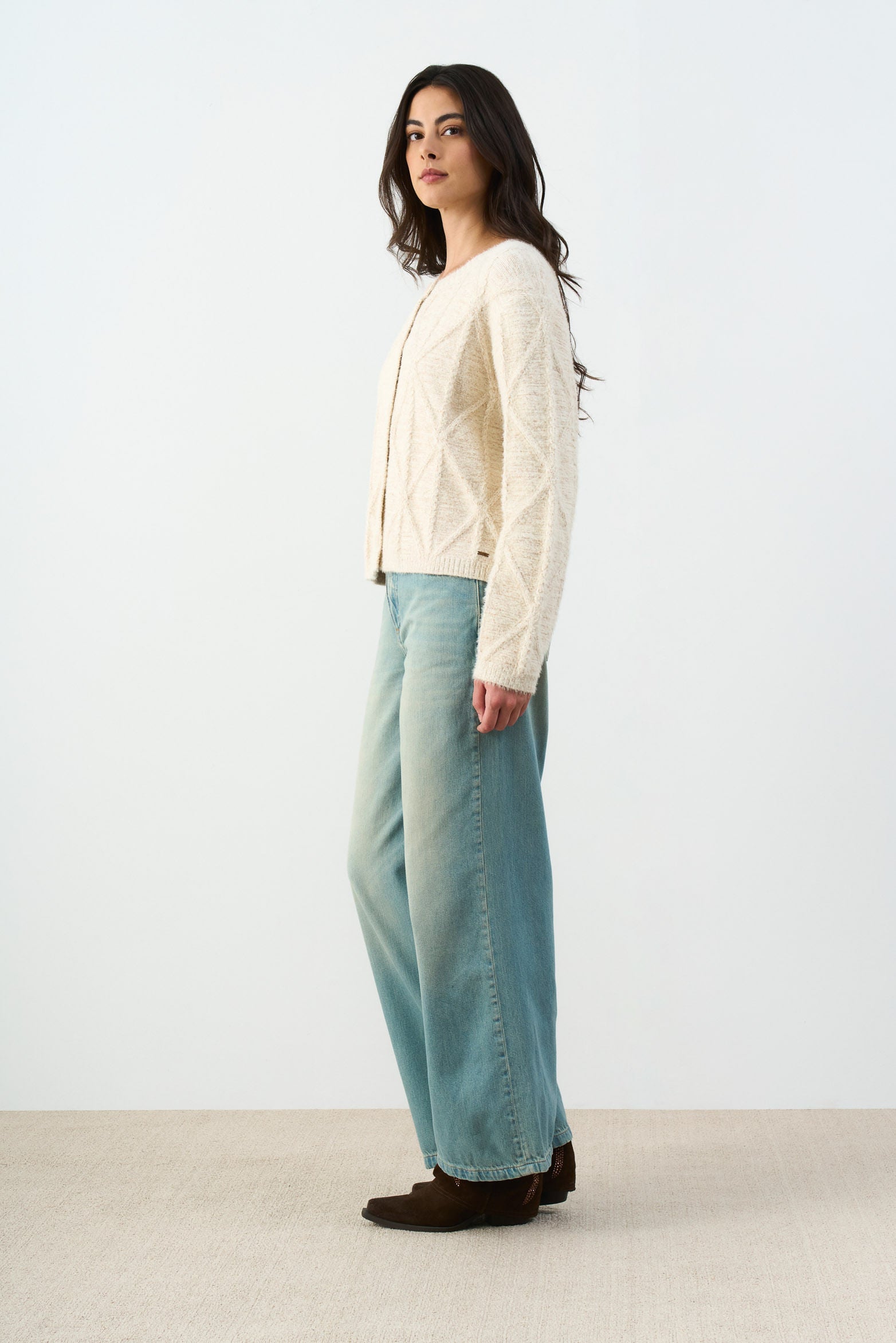 Women’s Soren Lurex-Knit Cardigan