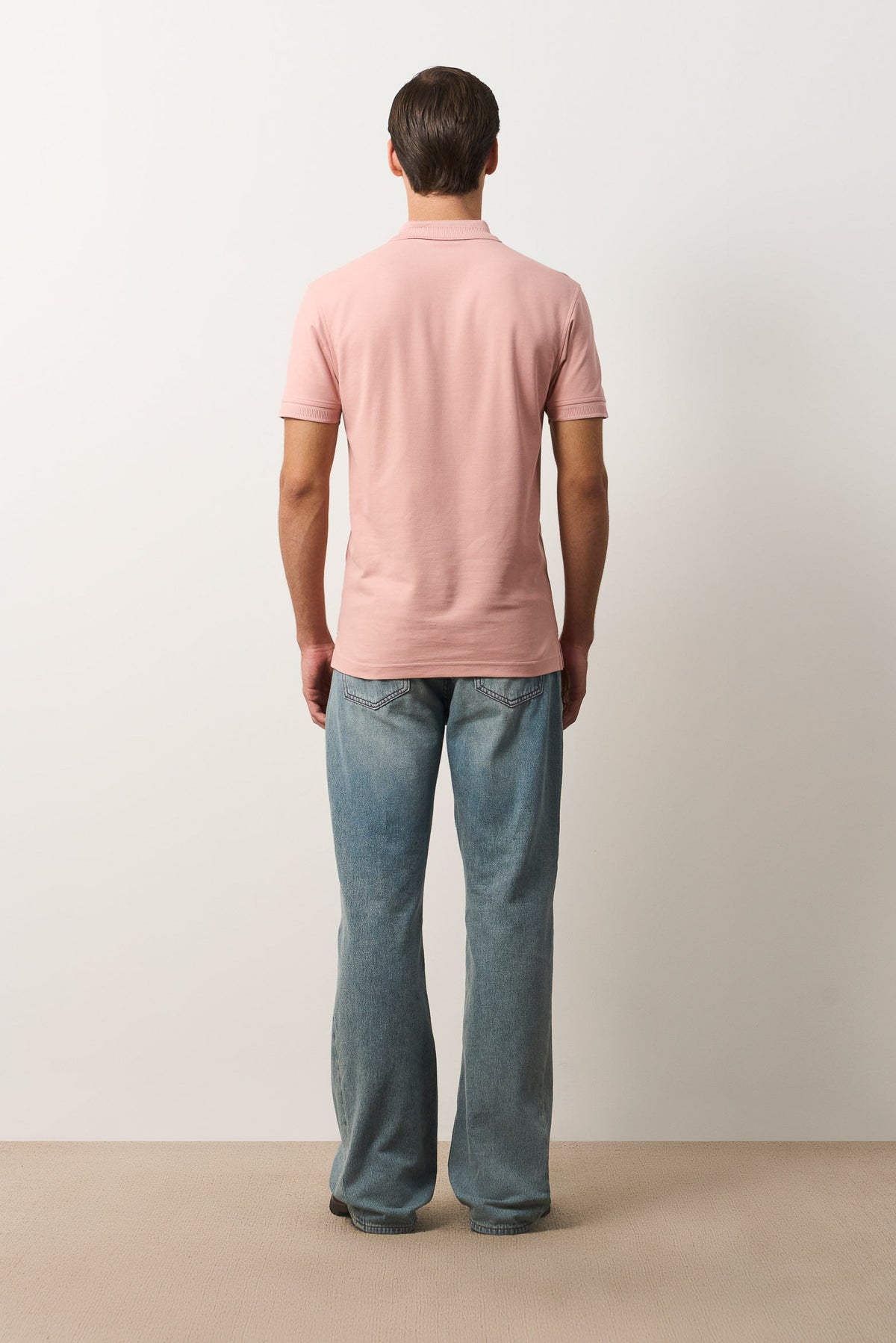Men's Semi-Fit Polo with Jacquard Detail