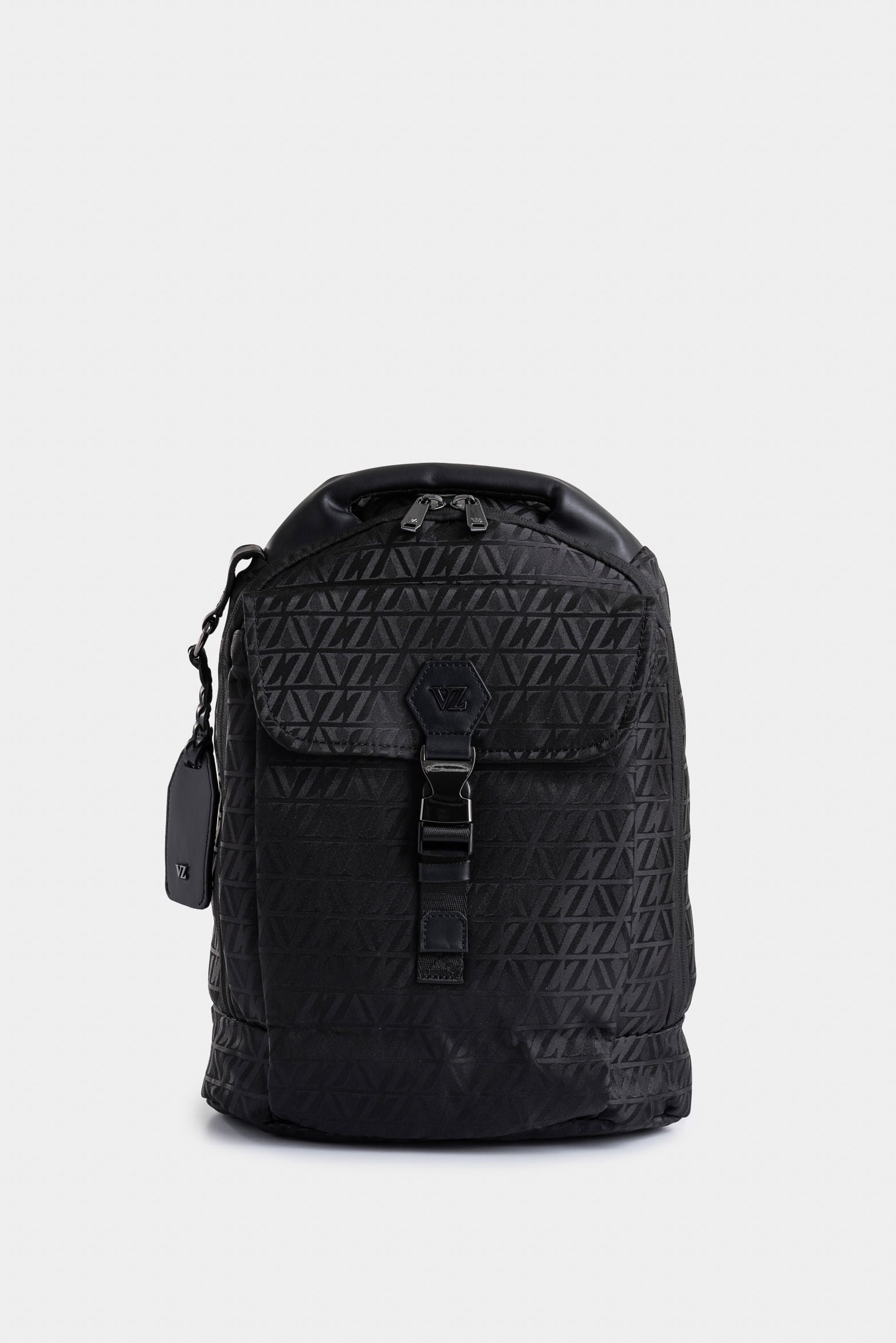 Bloom 2 jacquard backpack with VZ monogram for women with trolley sleeve