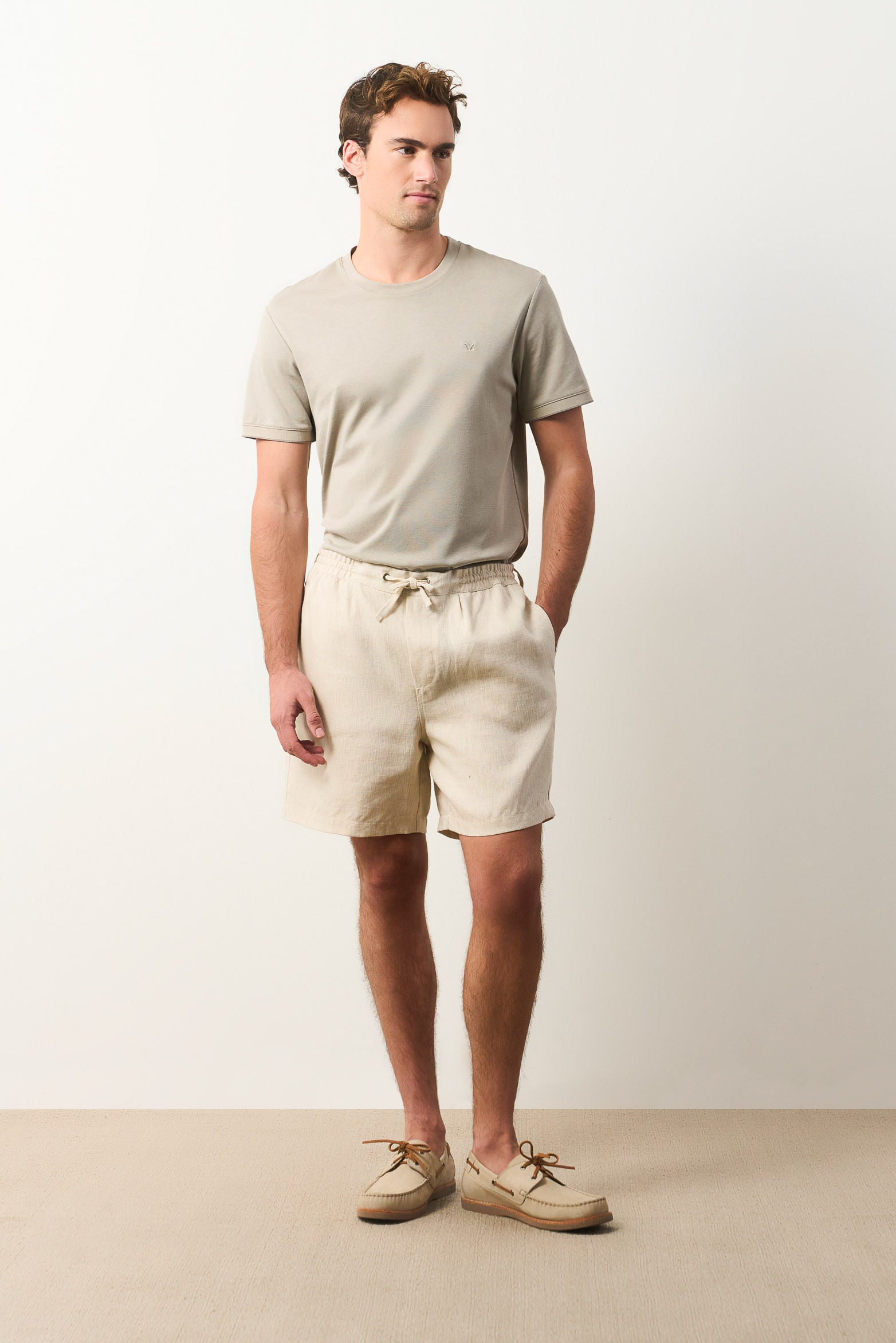 Bélgica linen bermuda shorts for men
