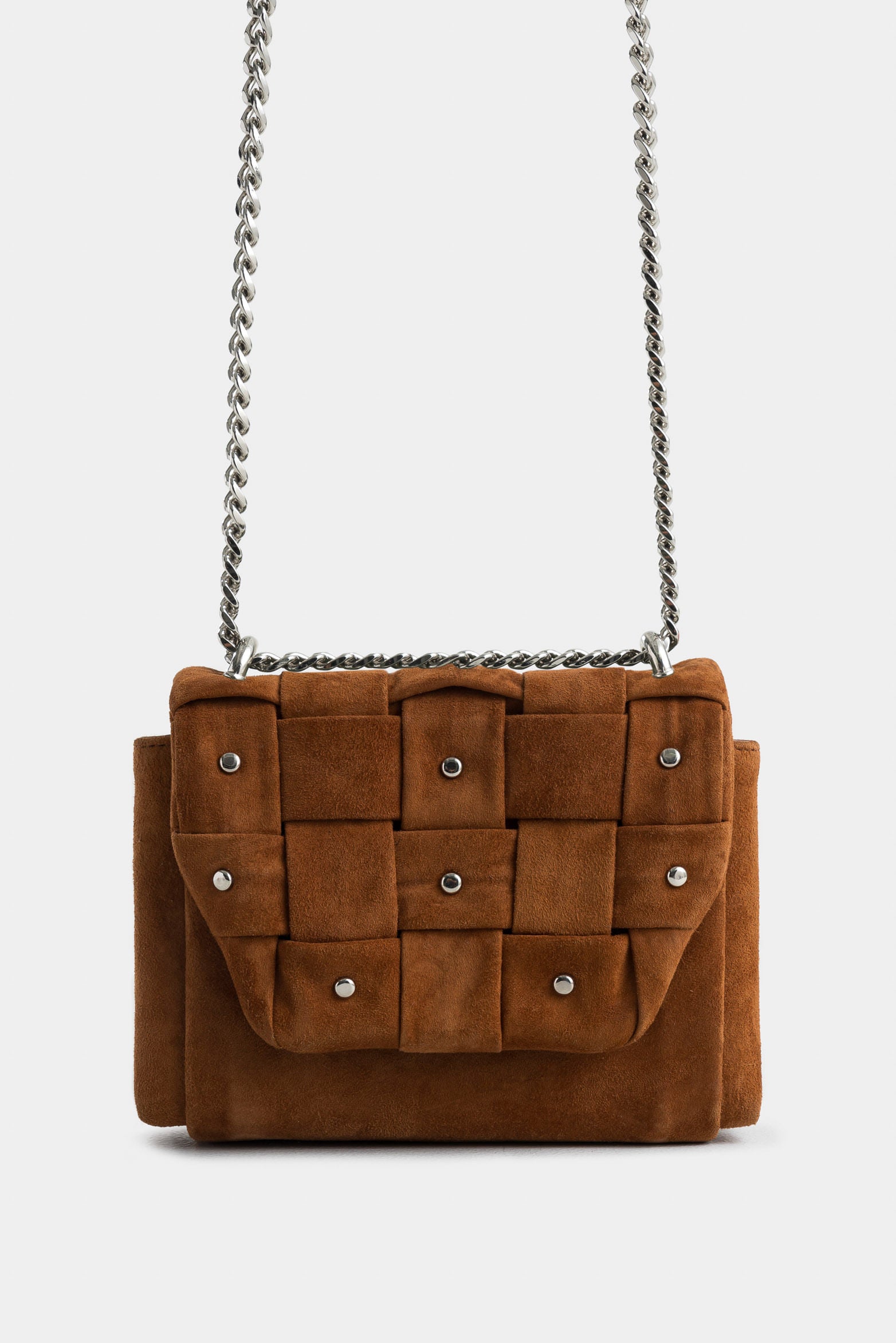 Mini Lili 2.0 Suede Leather Hands-Free Bag with Decorative Studs