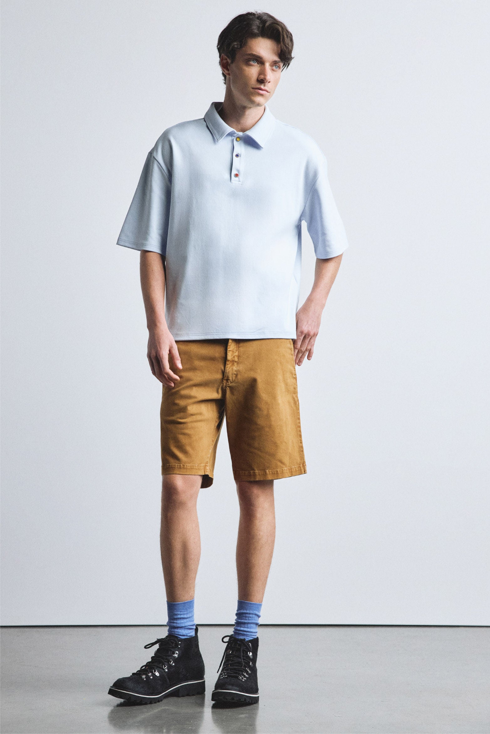 Spring short sleeve polo for men