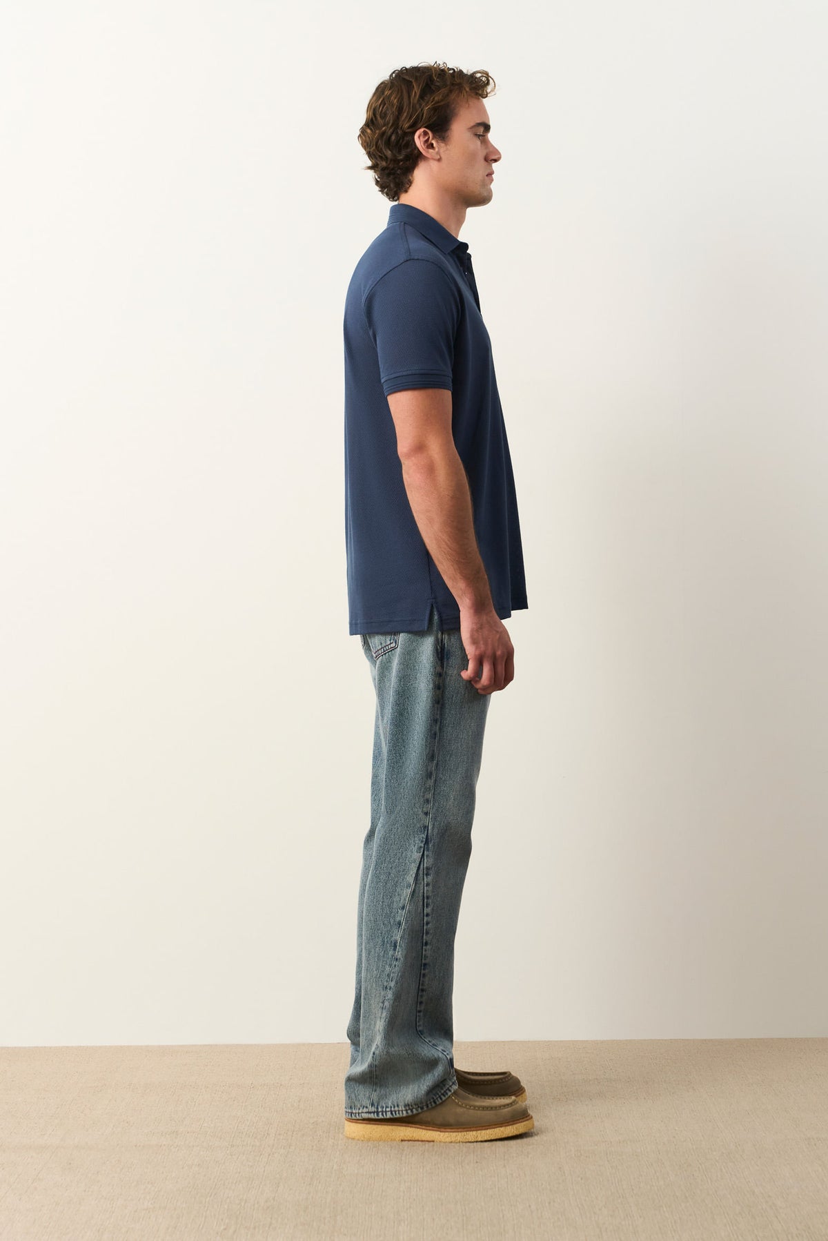Men's Lucca Textured Short-Sleeve Polo