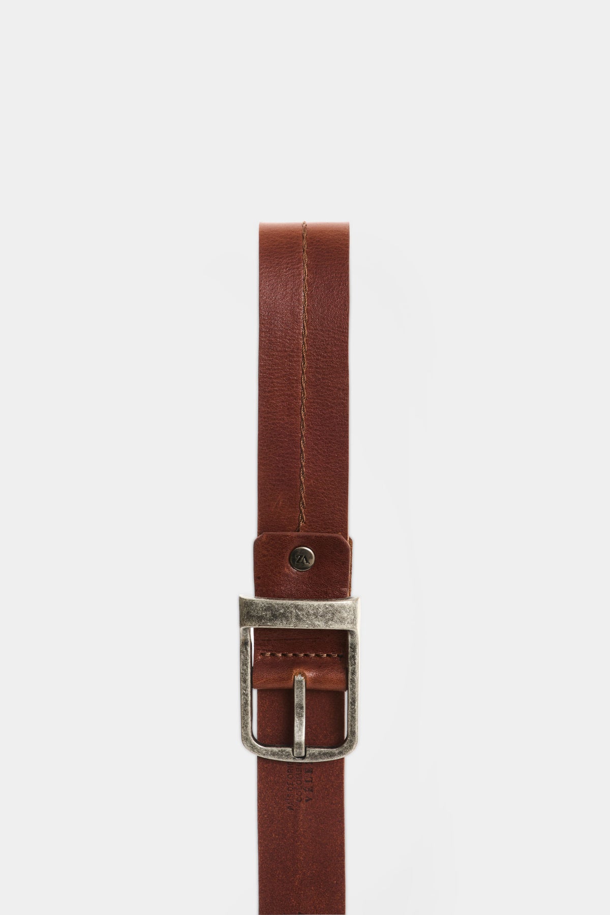 Men's Mixco Single-Sided Crackled Leather Belt