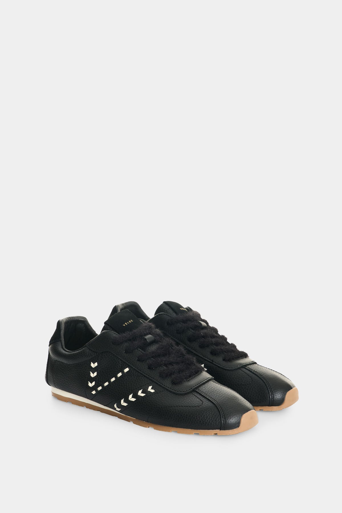 Women's Savanna Grain Stitch Leather Sneakers