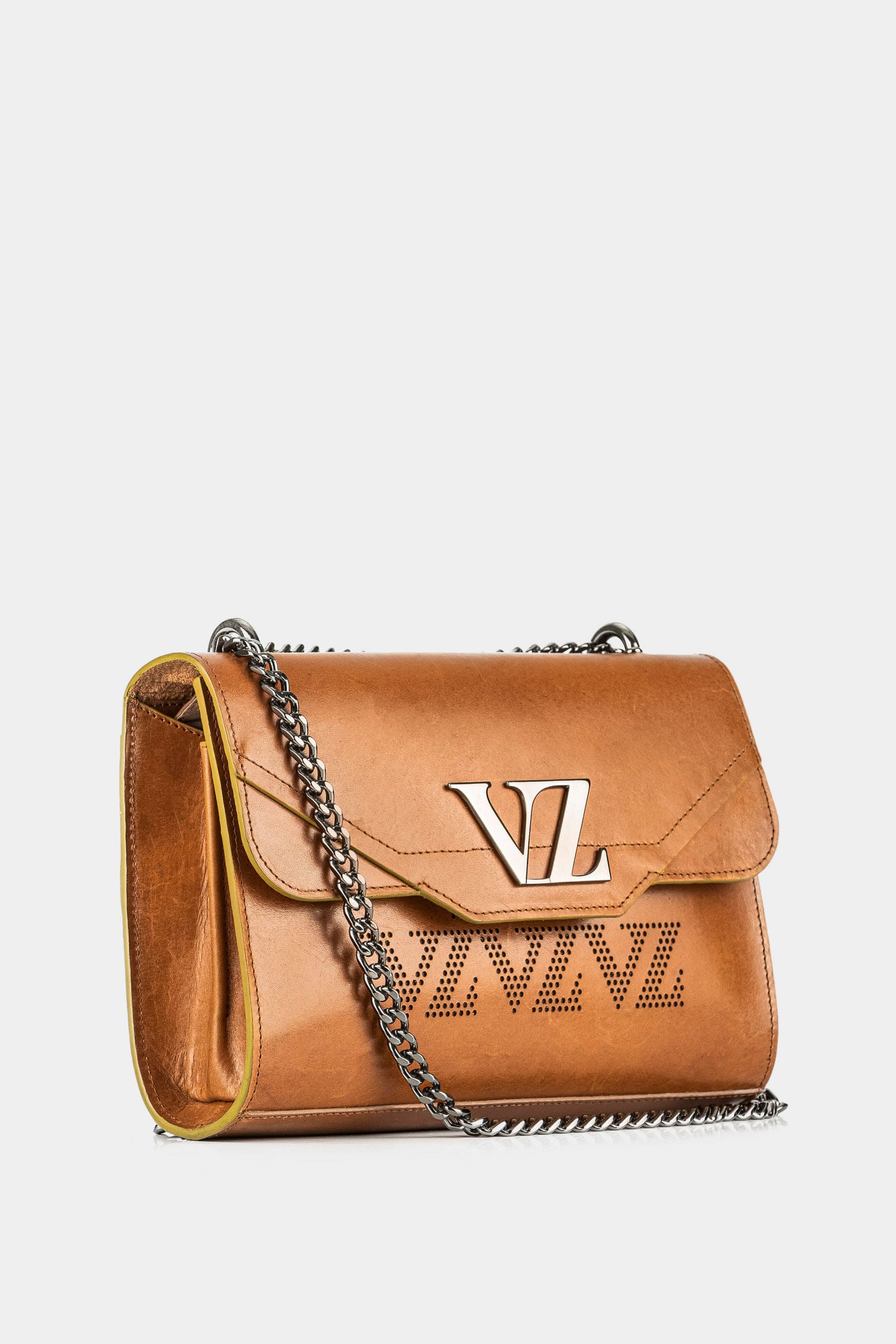 Women’s Lili Leather Bowling Handbags with VZ Monogram