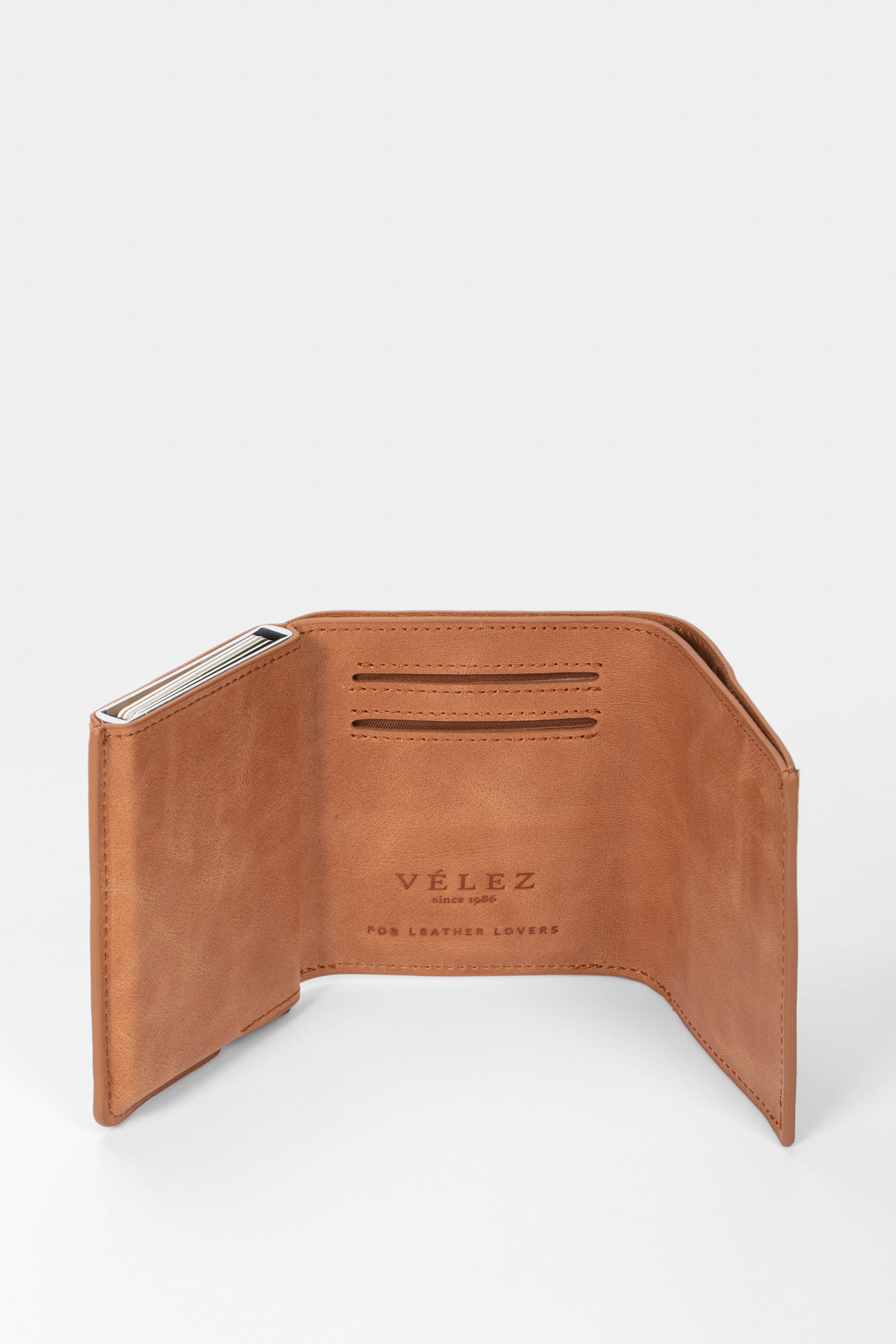 Garry Tech Leather Card Holder in Honey