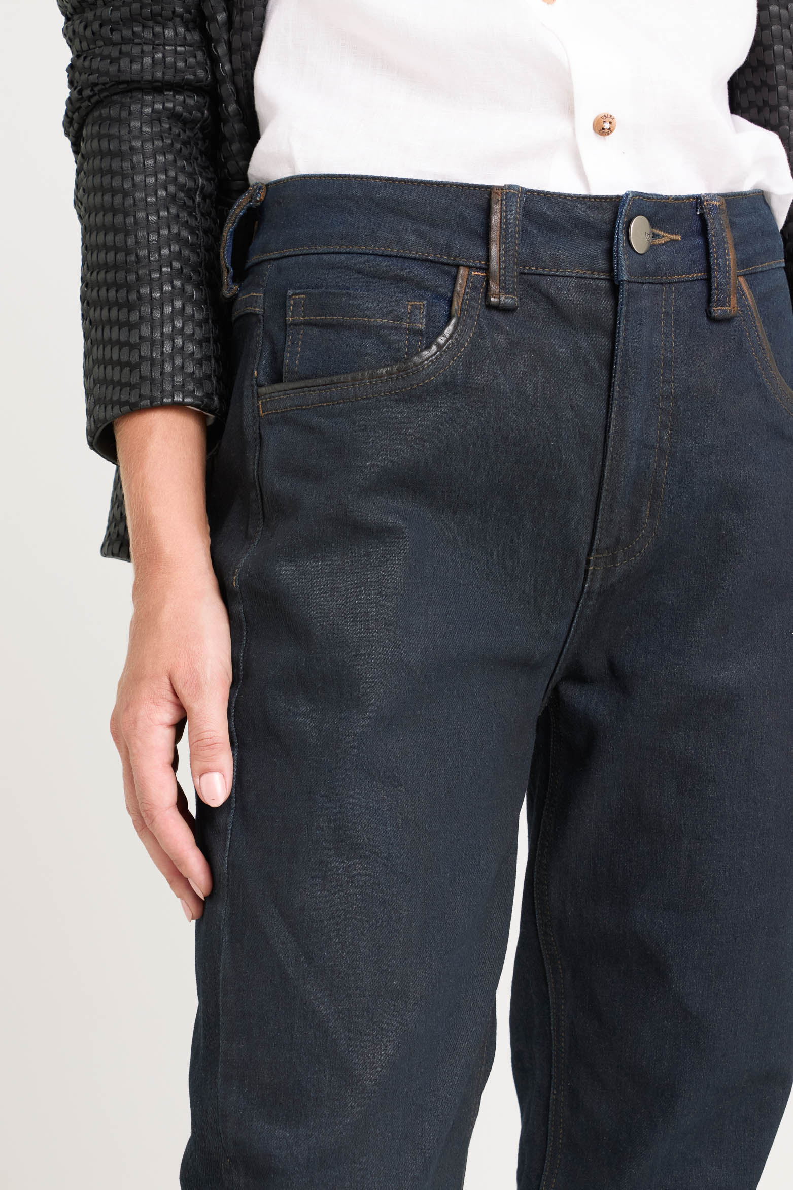 Tulip High-Rise Stretch Denim Jeans for Women