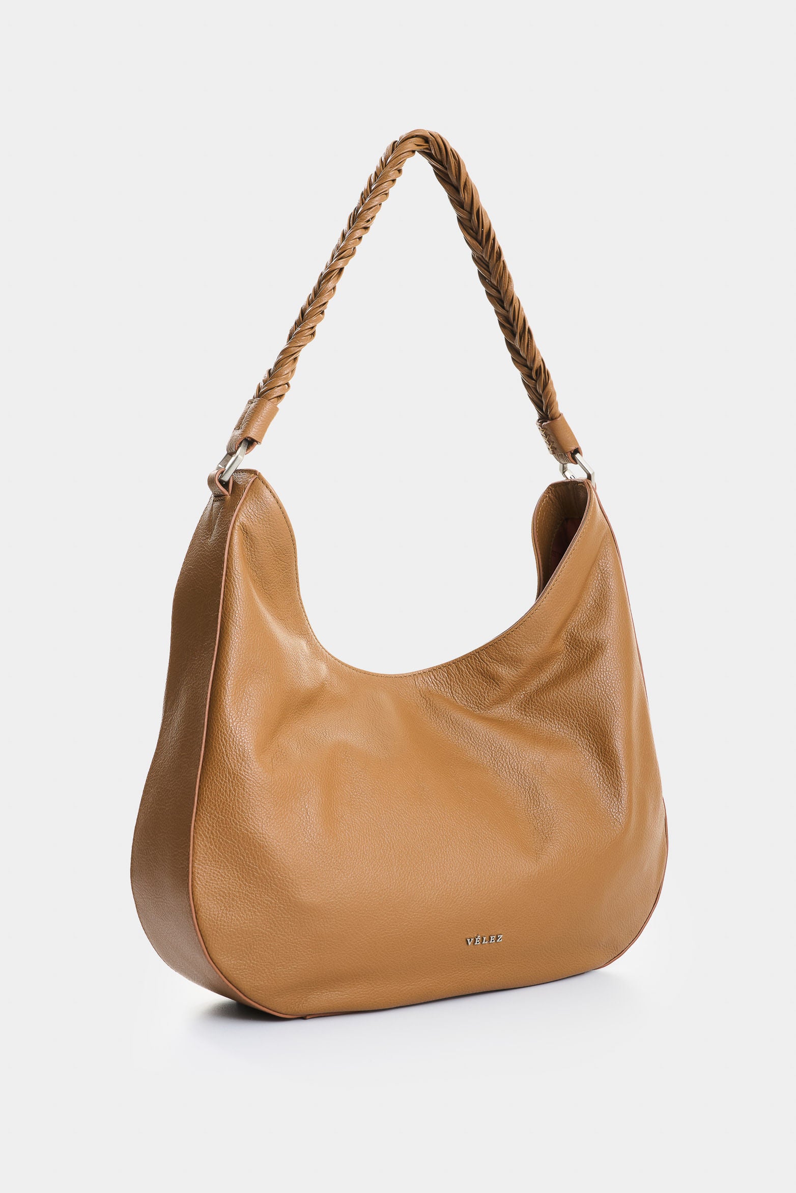 Luna semicircular leather shopping bag for women
