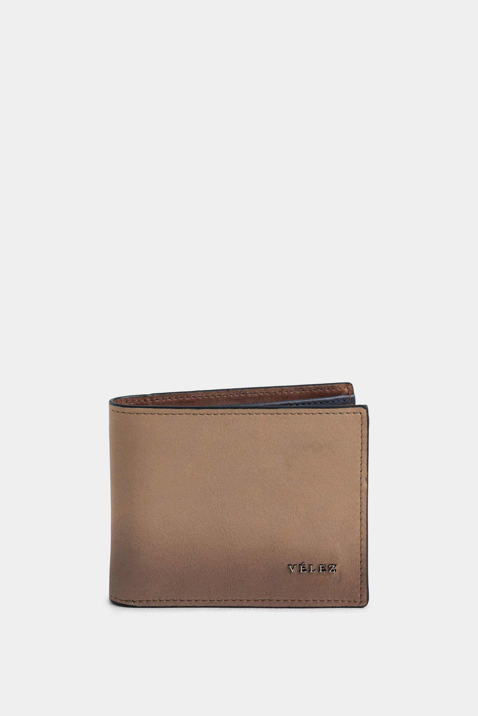 Halo Spring Leather Wallet with Contrasts for Men
