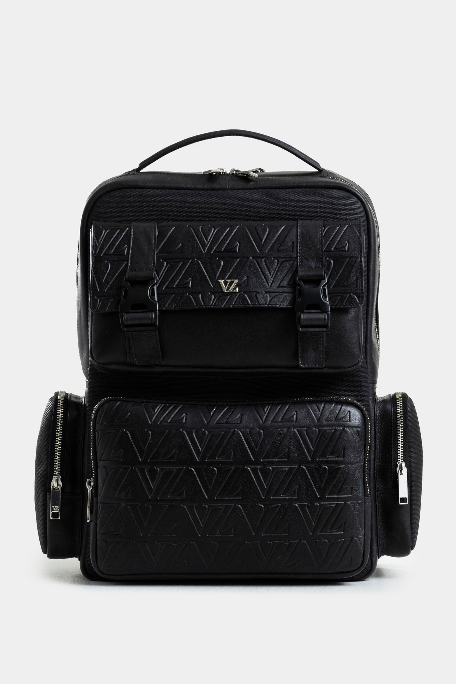 Monogram Leather and Canvas Drawstring Bag for Men