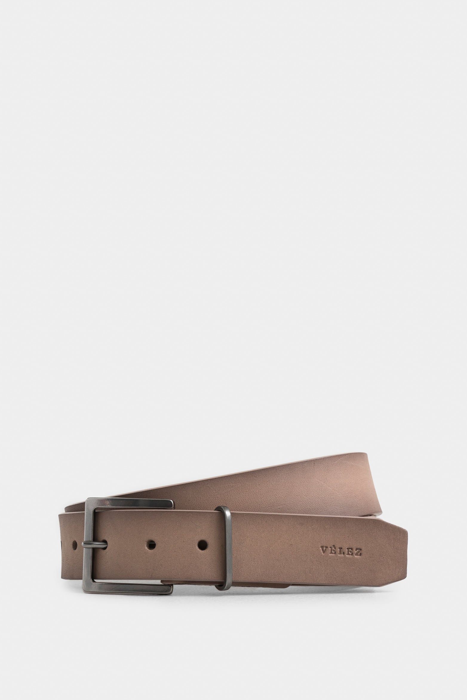 Luster Trapezoidal-Tip Leather Belt for Men
