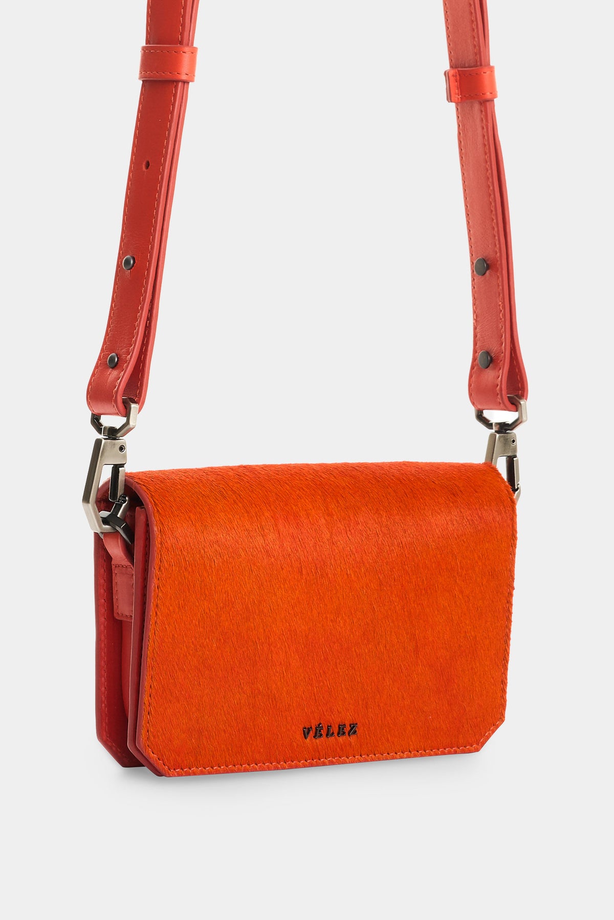Men's Misak Hair-On Leather Crossbody Bag